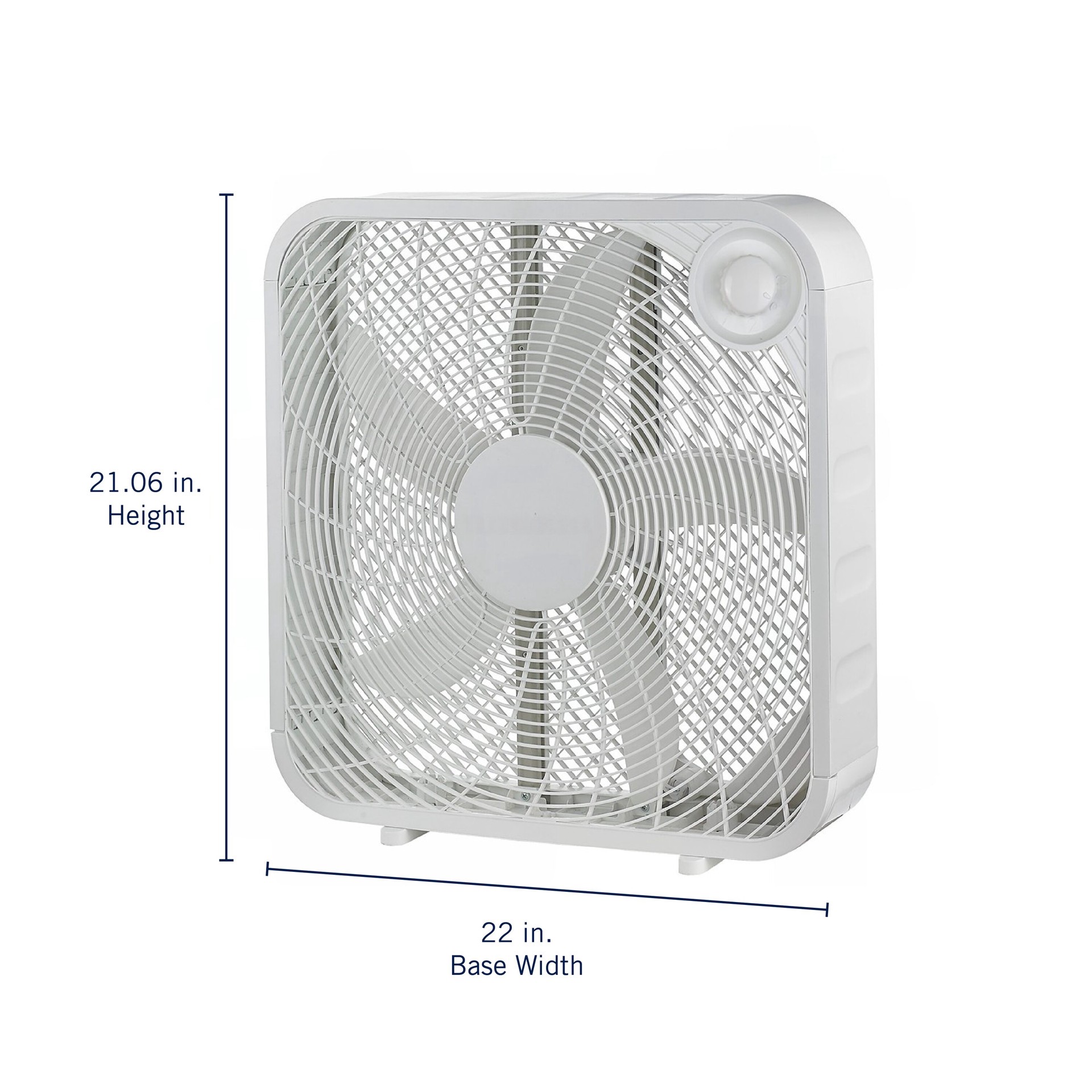 slide 5 of 6, Utilitech 20-in 120 -Volt High Velocity Indoor White Box Fan Fan, 1 ct