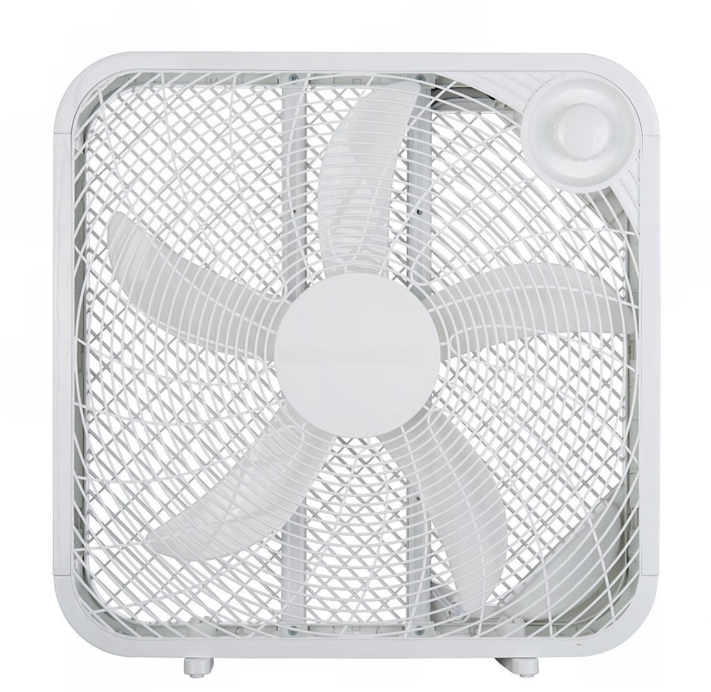 slide 1 of 6, Utilitech 20-in 120 -Volt High Velocity Indoor White Box Fan Fan, 1 ct