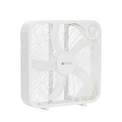 Utilitech 20-in High Velocity Indoor Box Fan, in White
