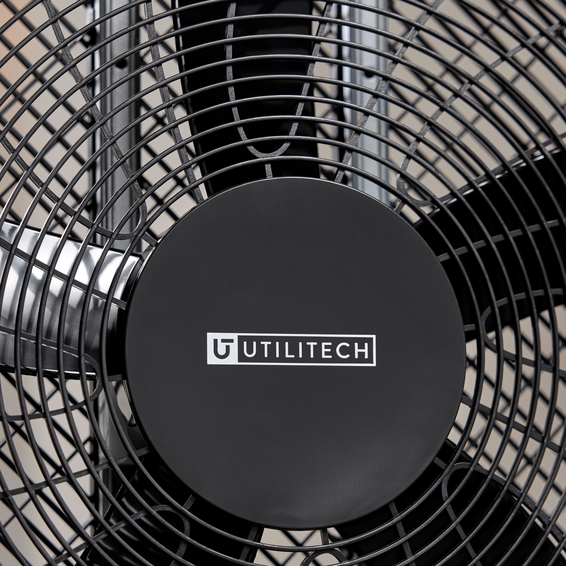 slide 2 of 6, Utilitech 20-in 120 -Volt High Velocity Indoor Black Box Fan Fan, 1 ct