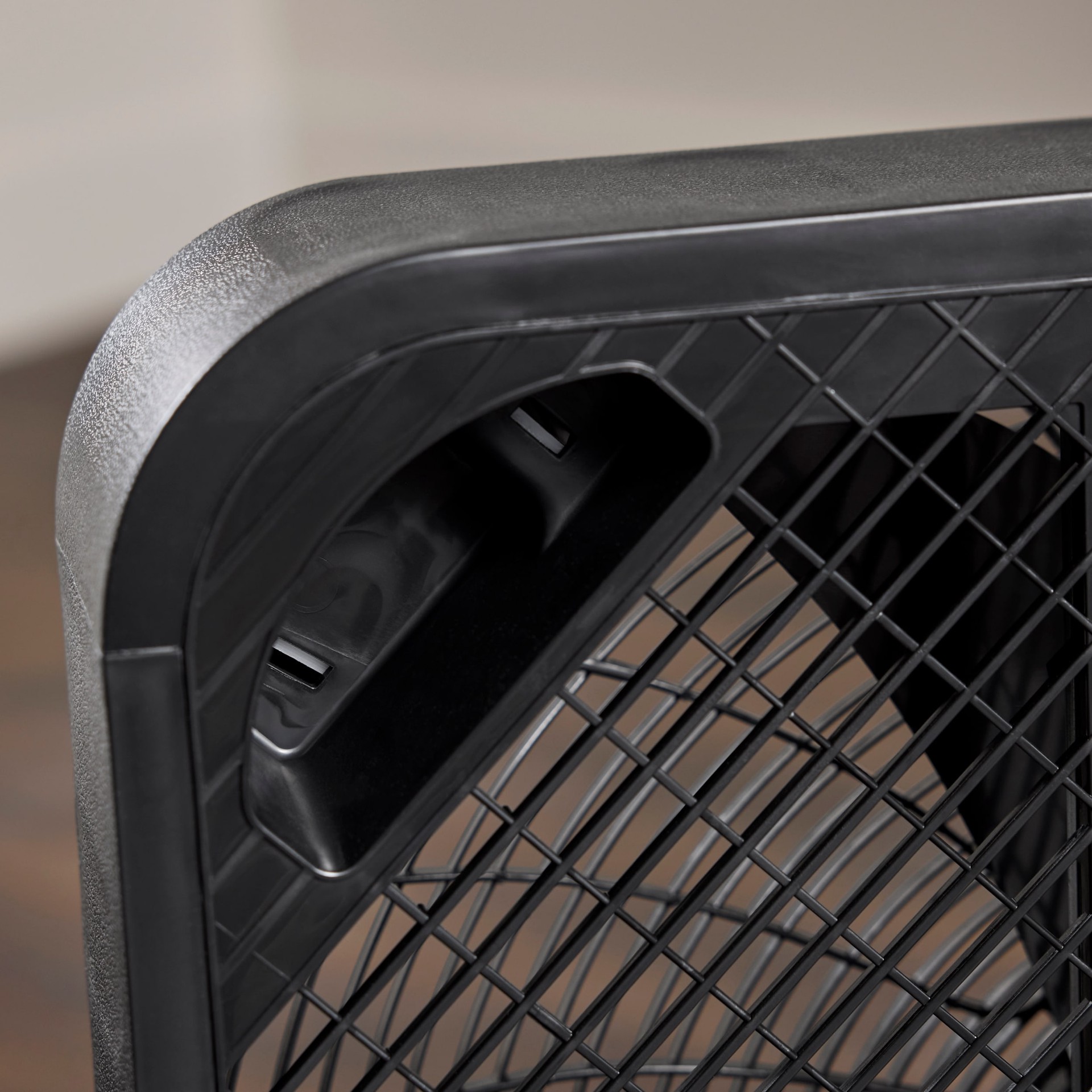 slide 3 of 6, Utilitech 20-in 120 -Volt High Velocity Indoor Black Box Fan Fan, 1 ct