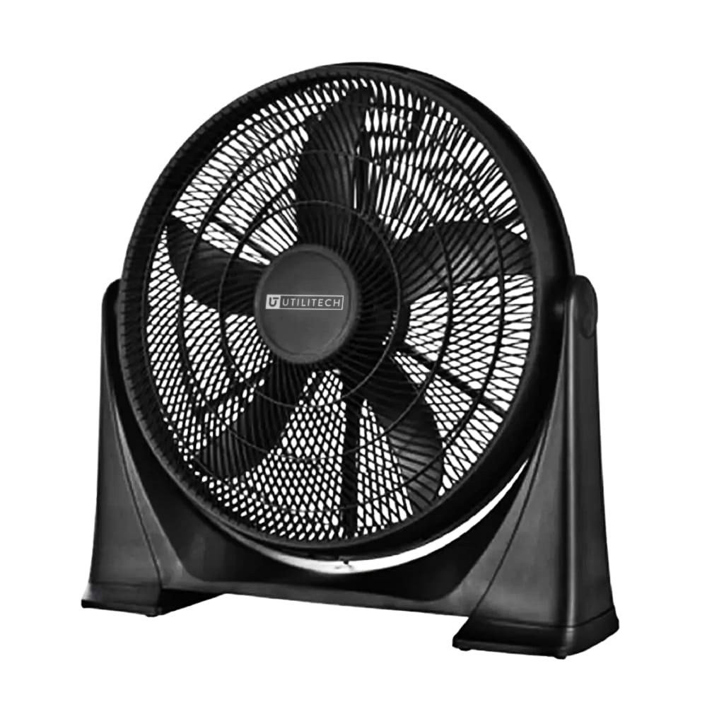 slide 3 of 6, Utilitech 20-in 120 -Volt 3 -Speed High Velocity Indoor Black Box Fan Fan, 1 ct