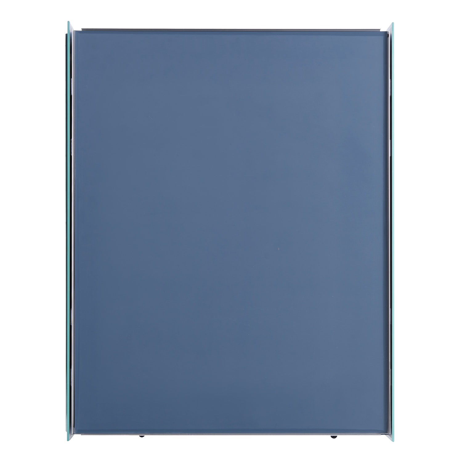slide 4 of 6, allen + roth 16-in x 20-in Fog Free Surface/Recessed Mount Silver Mirrored Square Soft Close Medicine Cabinet, 1 ct