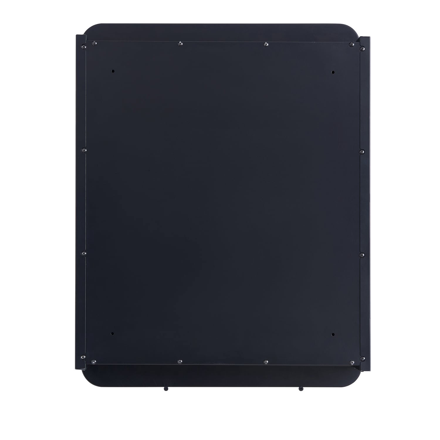 slide 2 of 6, allen + roth 20-in x 26-in Surface/Recessed Mount Matte Black Mirrored Square Soft Close Medicine Cabinet, 1 ct