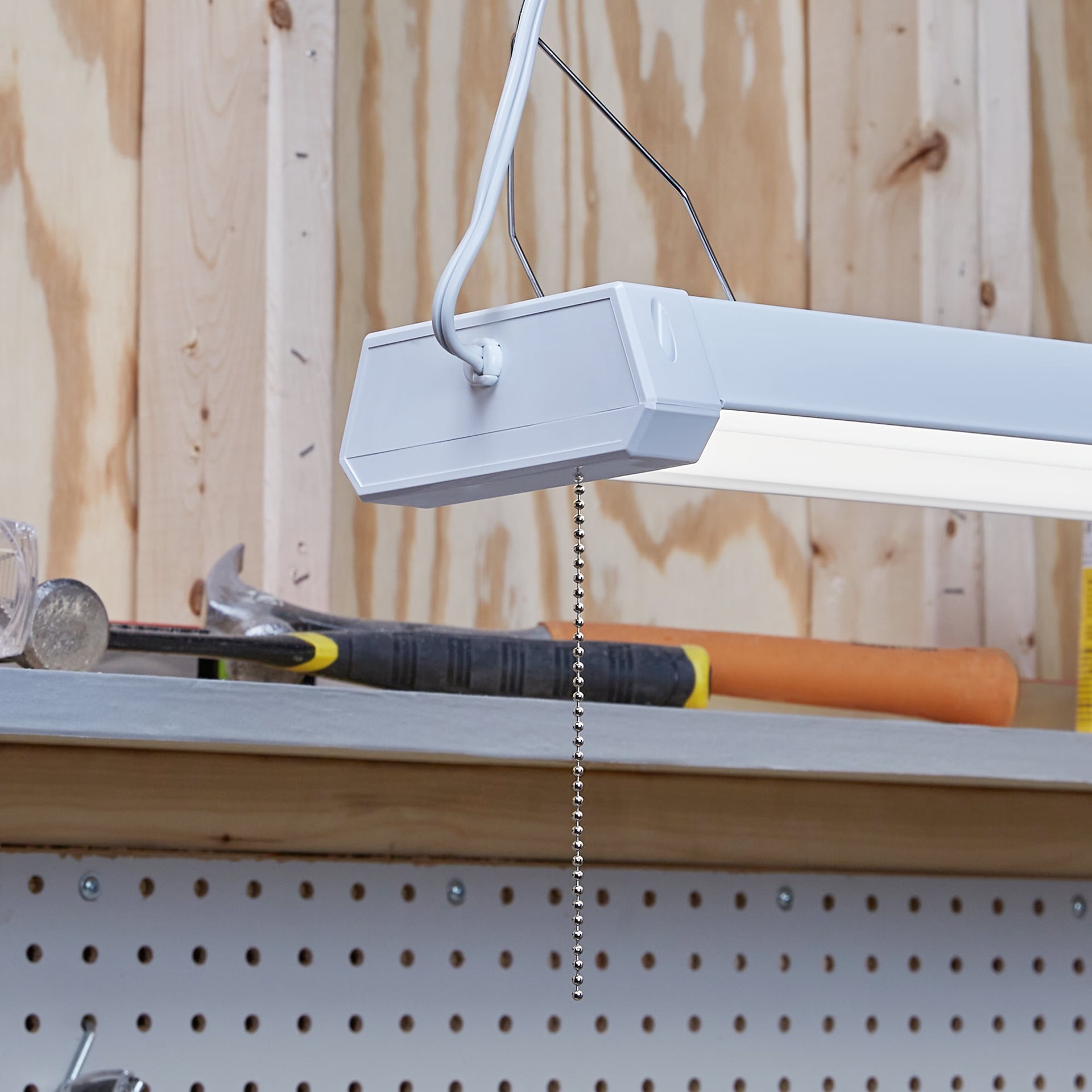 slide 3 of 6, Utilitech 4-ft 4000 Lumens White Cool White LED Flush mount Garage Shop Light, 1 ct