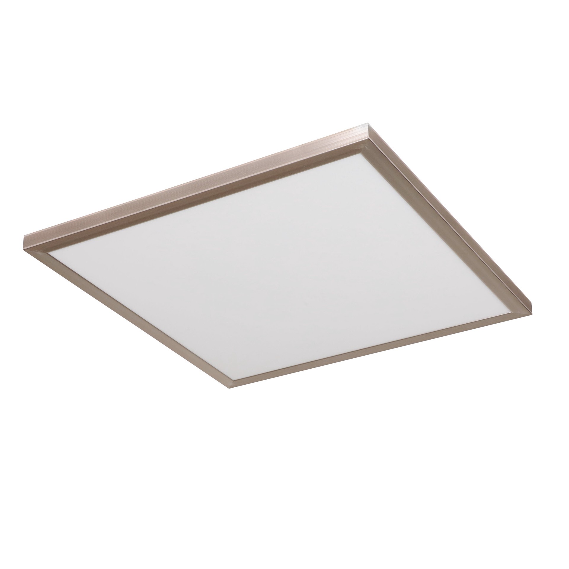 slide 1 of 6, Good Earth Lighting Smart Flat Panel 1 -Light 23.7-in Brushed Nickel Integrated LED Flush Mount Light, 1 ct