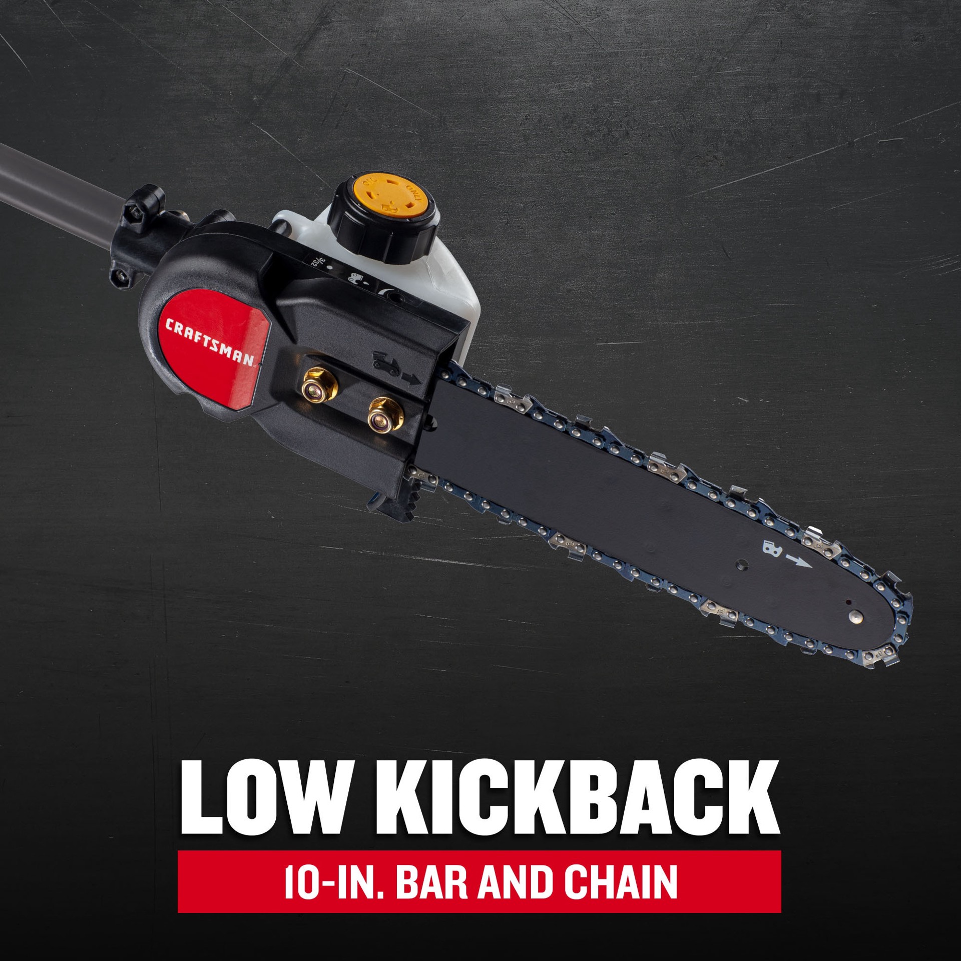 slide 6 of 6, CRAFTSMAN P2100 10-in 25-cc 2-cycle Gas Pole Saw, 1 ct