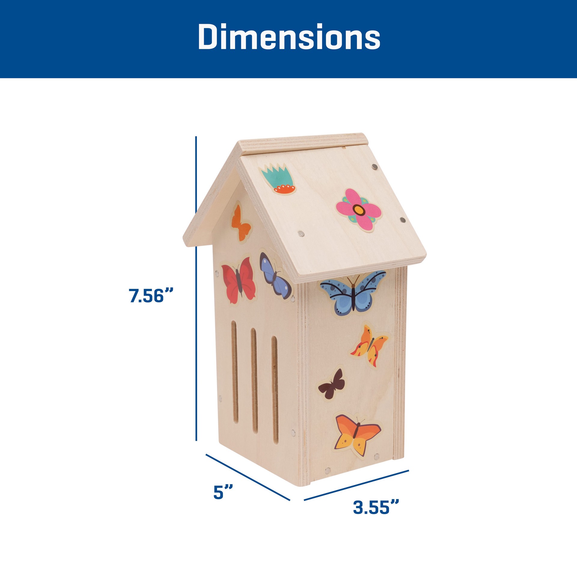 slide 3 of 6, Build and Grow Butterfly House Kid's Project Kit, 1 ct