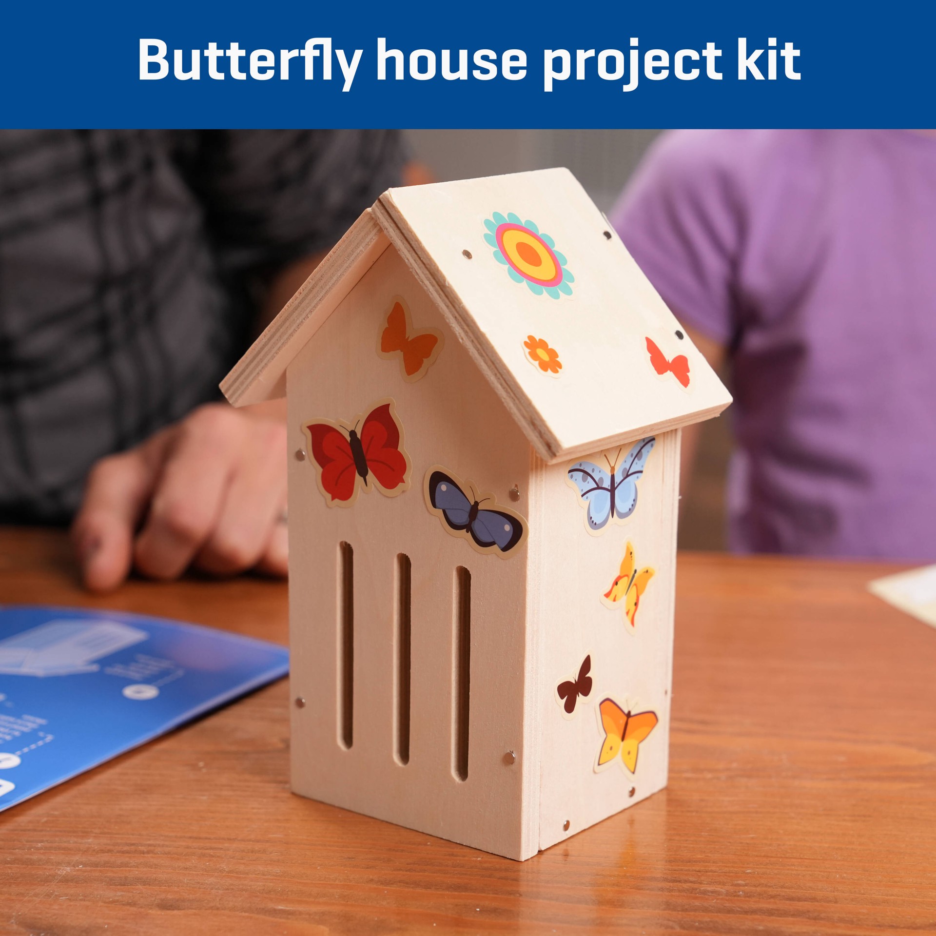 slide 4 of 6, Build and Grow Butterfly House Kid's Project Kit, 1 ct