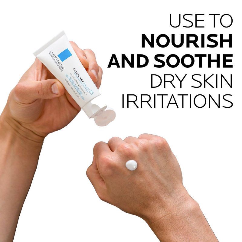 slide 3 of 9, La Roche Posay Cicaplast Balm Vitamin B5 Soothing Therapeutic Cream for Dry Skin and Irritated Skin - Unscented - 1.35oz, 1.35 oz