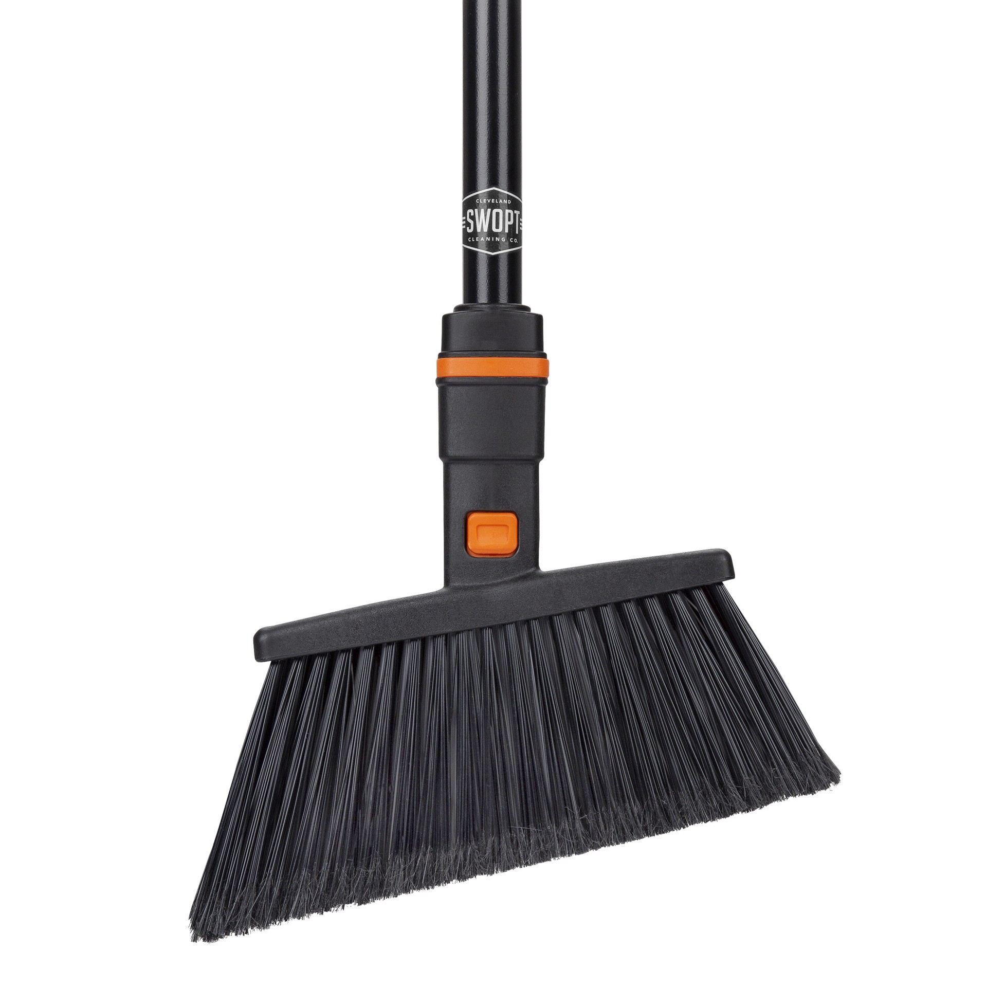 slide 6 of 6, SWOPT Metal Outdoor Cleaning Kit includes 18 in. Multi Surface Push Broom Head, Multi Surface Angle Broom Head and Handheld dustpan, 1 ct
