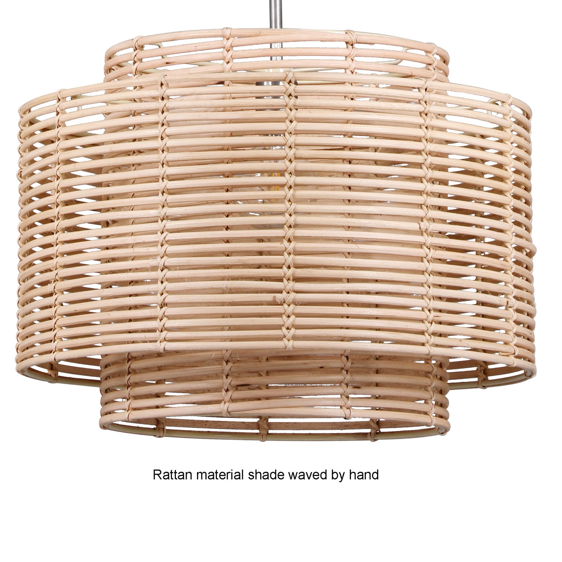 slide 5 of 6, allen + roth Aubrey 1 -Light Matte Black Farmhouse Cage For Use in Bedrooms, Dining Rooms, Foyers, Kitchens, Living Rooms Chandelier, 1 ct