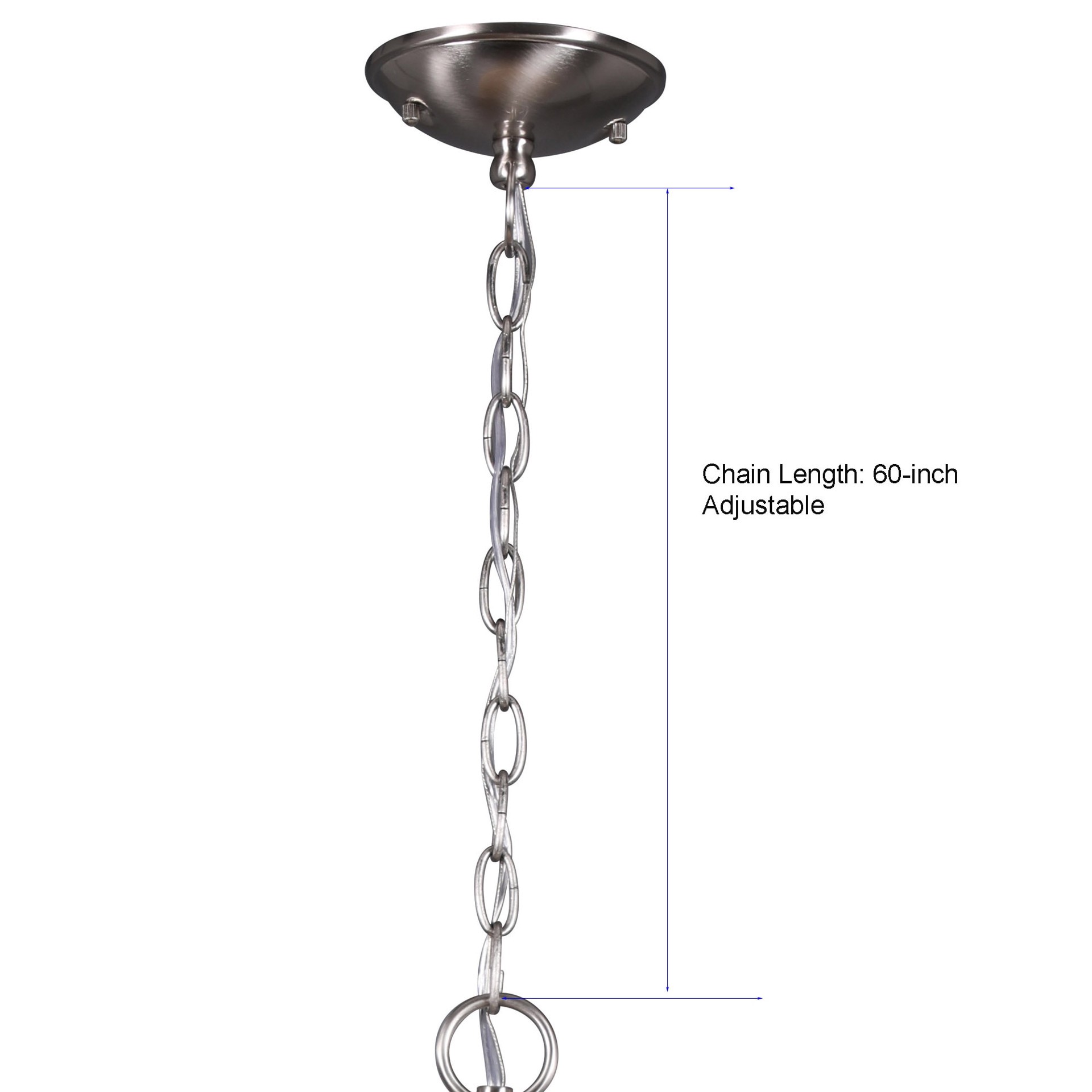 slide 6 of 6, allen + roth Arden 1 -Light Brushed Nickel Canopy With Light Natural Rattan Shade Transitional Dome Medium Hanging Pendant light, 1 ct