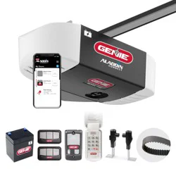 Genie 1-1/4 HPc Smart Compatible Belt drive Garage Door Opener Wi-Fi Compatibility and Battery Back-Up