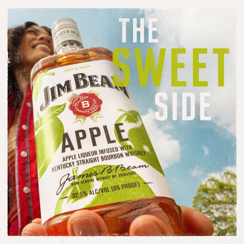 slide 5 of 8, Jim Beam Apple Bourbon Whiskey - 750ml Bottle, 750 ml