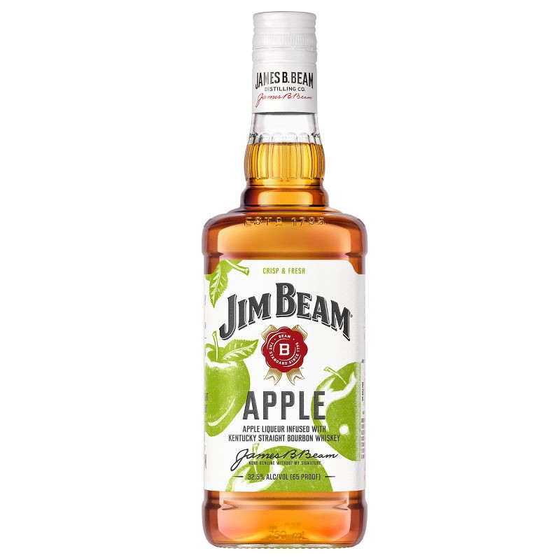 slide 1 of 8, Jim Beam Apple Bourbon Whiskey - 750ml Bottle, 750 ml