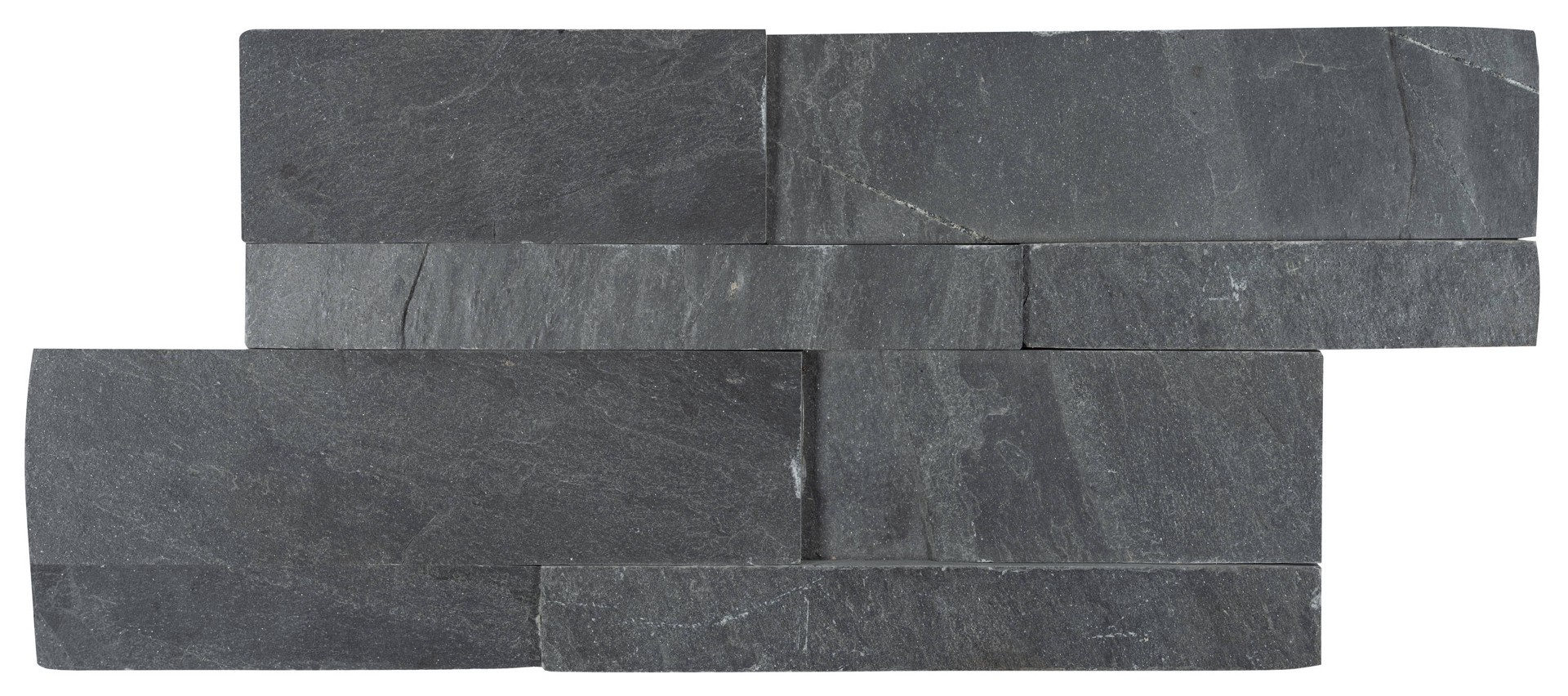 slide 3 of 6, Satori Charcoal Ledgestone 6-in x 12-in Natural Natural Slate Wall Tile ( 0.48-sq ft Piece ), 1 ct
