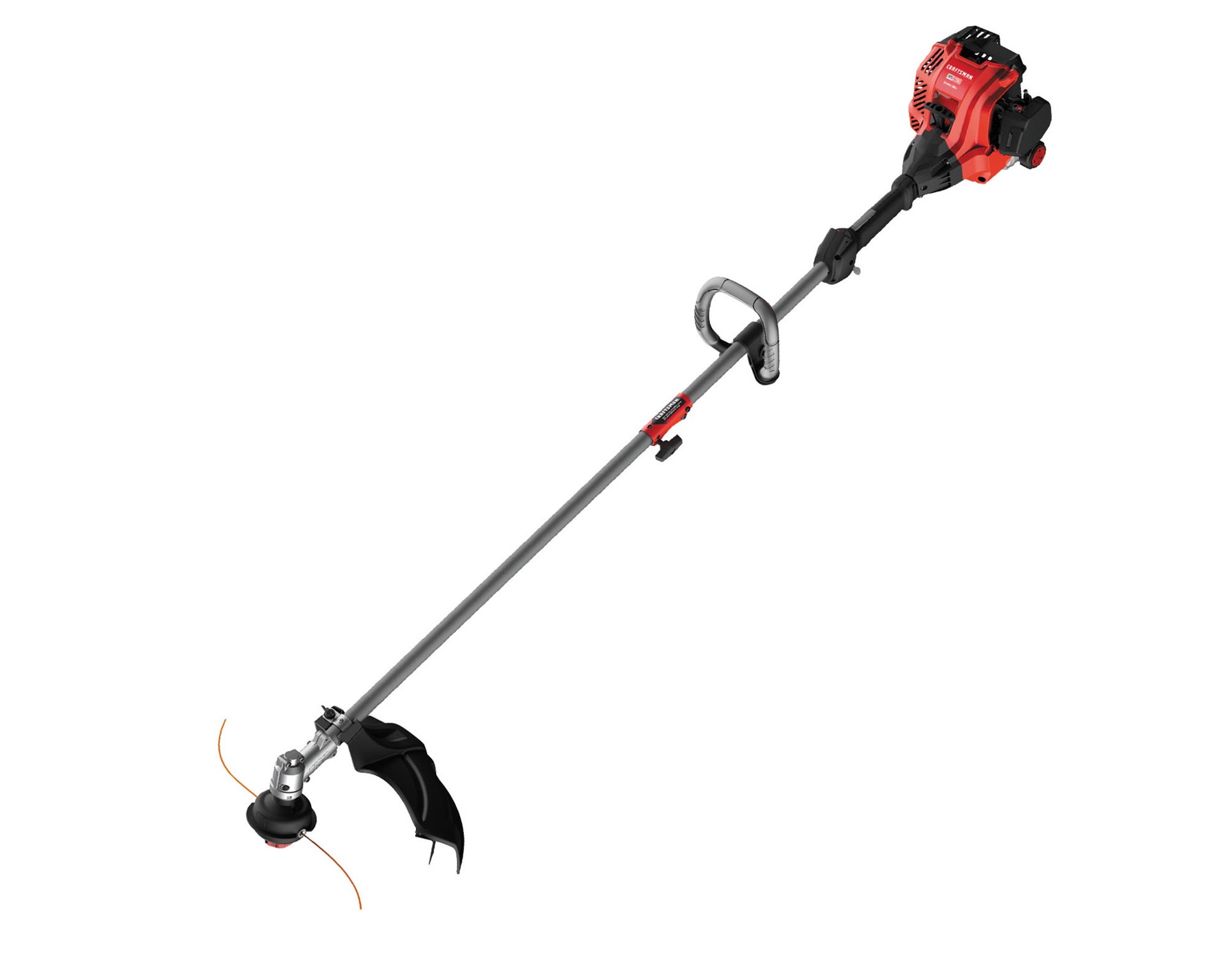 slide 1 of 6, CRAFTSMAN WS2200 25-cc 2-cycle 17-in Straight Shaft Attachment Capable Gas String Trimmer, 1 ct