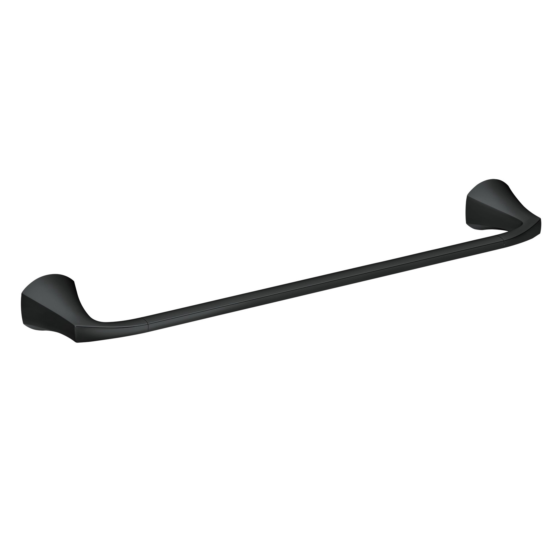 slide 1 of 6, Moen Lindor 24-in Matte Black Wall mount Single Towel Bar, 1 ct