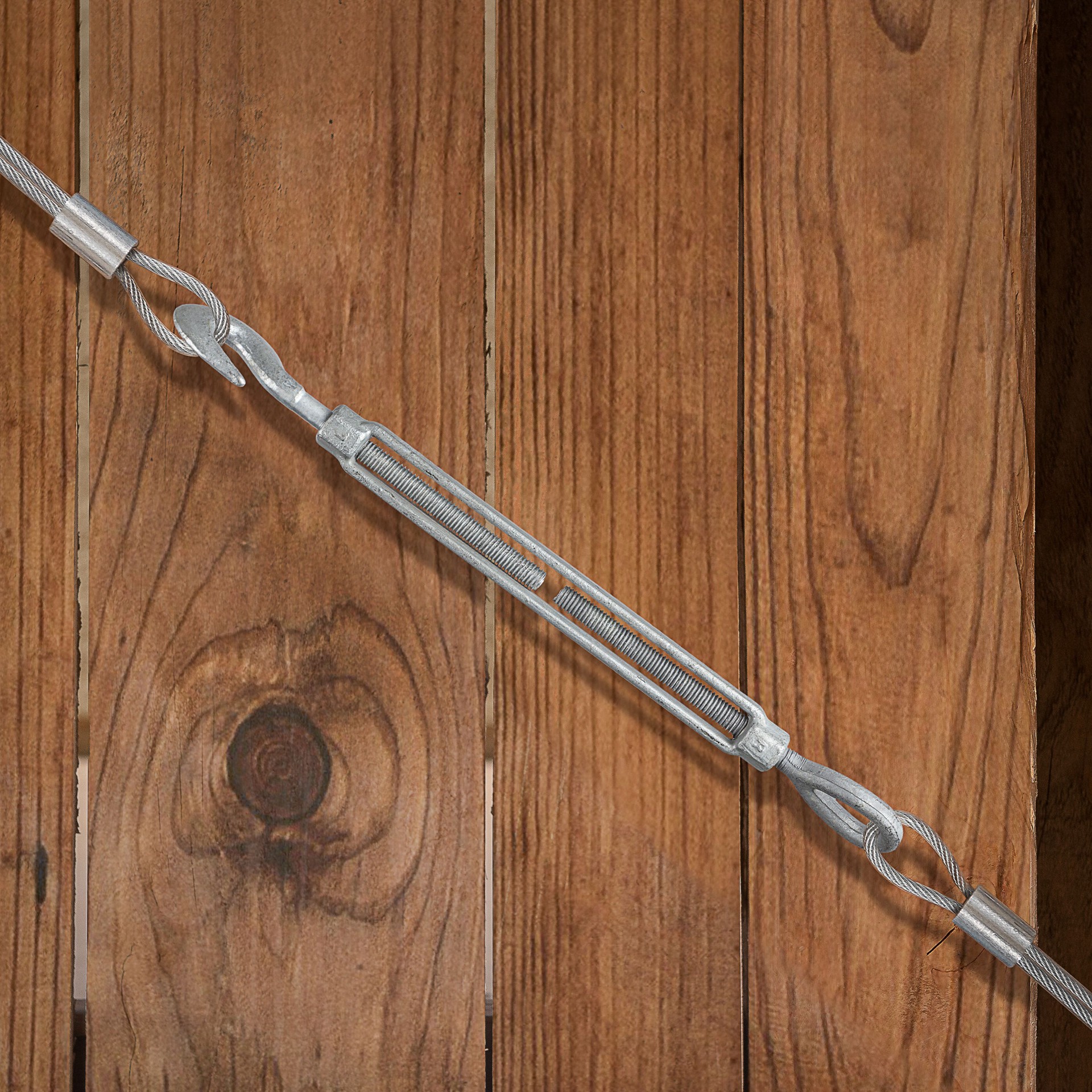 slide 4 of 4, National Hardware 1/2-in x 9-in Steel Hook and eye Turnbuckle, 1 ct