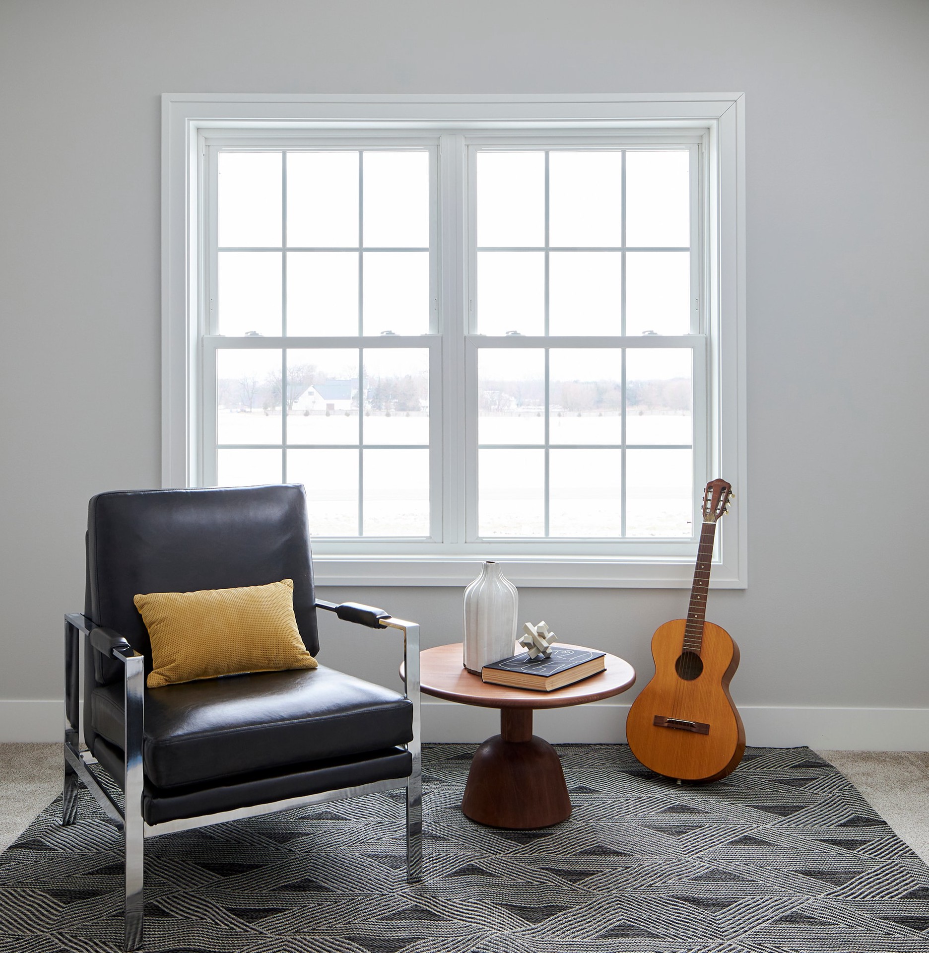 slide 3 of 6, Pella 150 Series New Construction White Vinyl Low-e Argon Double Hung Window with Grids, Full Screen Included, 1 ct