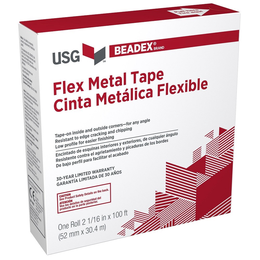 slide 1 of 3, BEADEX Brand 9.75-in x 100-ft Metal Flexible 90 degree Corner Bead, 1 ct