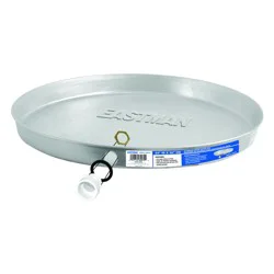 EASTMAN 24-in ID Aluminum Water Heater Drain pan with PVC Fitting