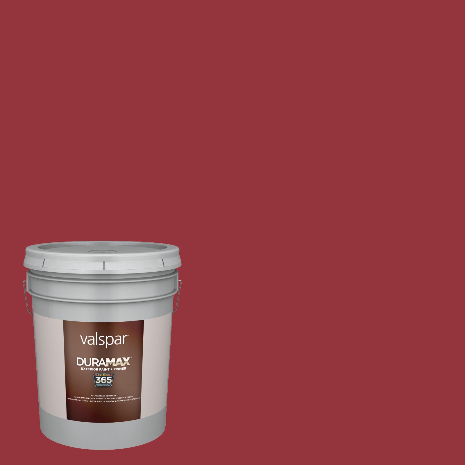 slide 1 of 1, Valspar Duramax Semi-gloss Quite Red 1011-3 Latex Exterior Paint + Primer (5-Gallon), 1 ct