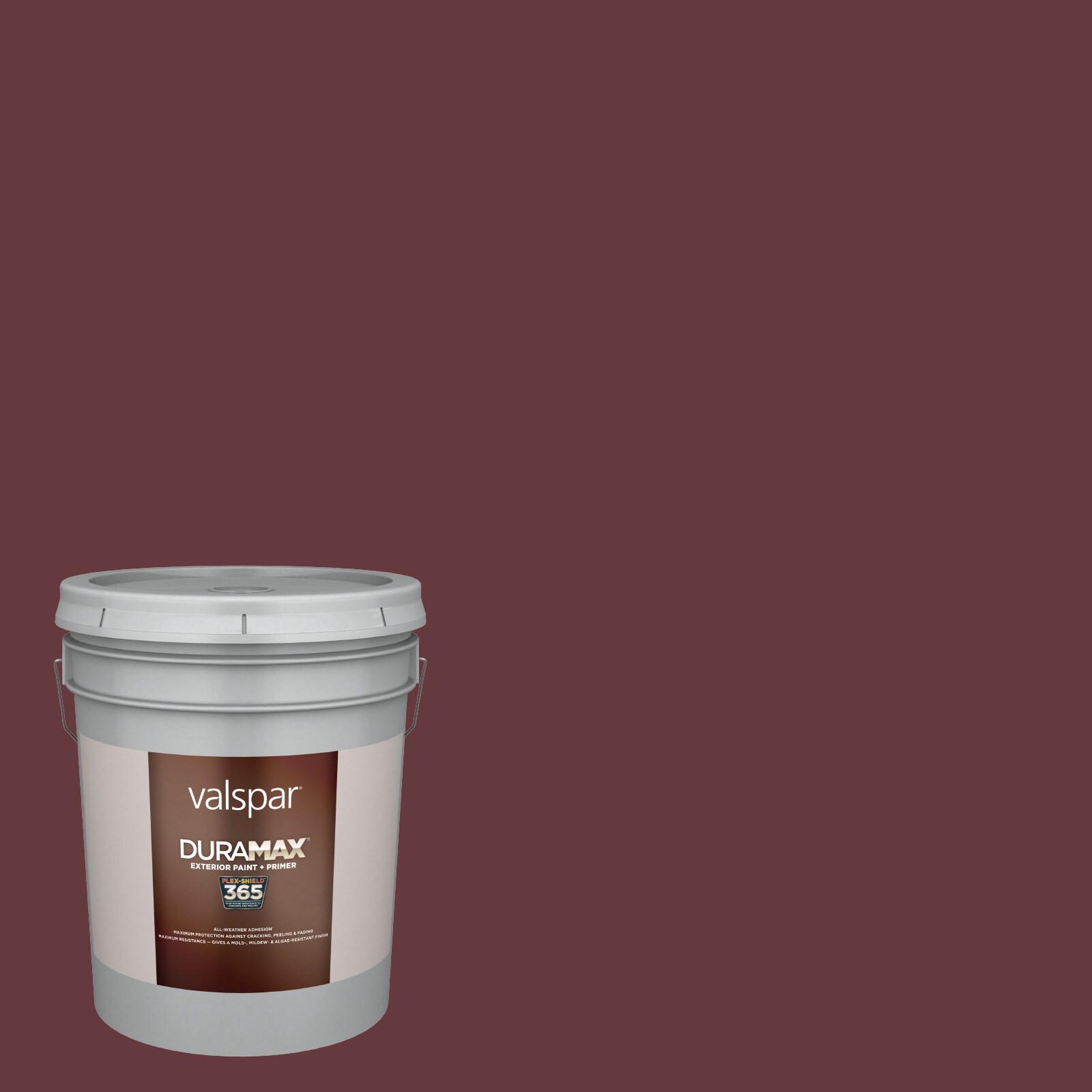 slide 1 of 1, Valspar Duramax Semi-gloss Royal Garnet 1011-5 Latex Exterior Paint + Primer (5-Gallon), 1 ct