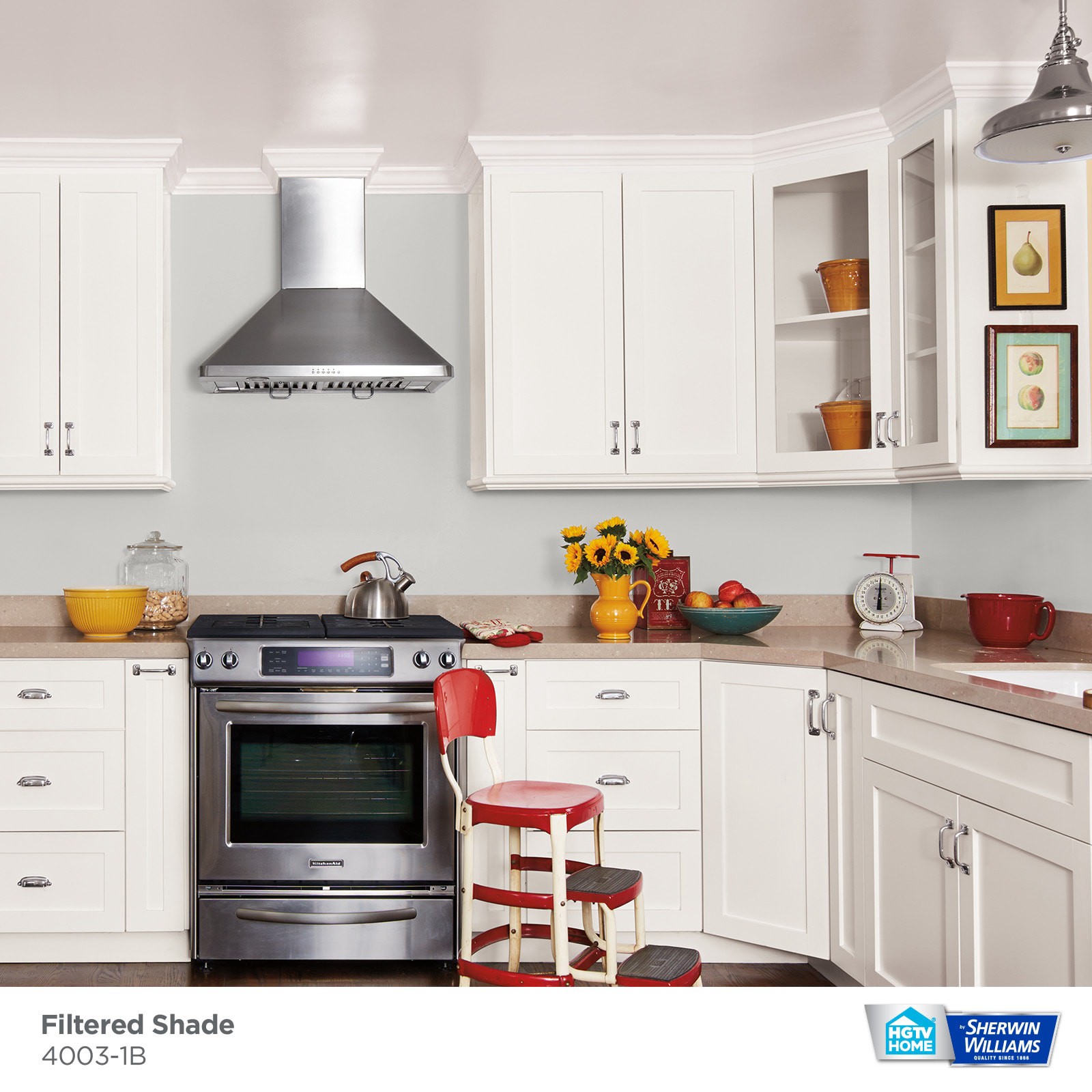slide 2 of 6, HGTV HOME by Sherwin-Williams Showcase Flat Filtered Shade 4003-1b Acrylic Interior Paint + Primer (5-Gallon), 1 ct