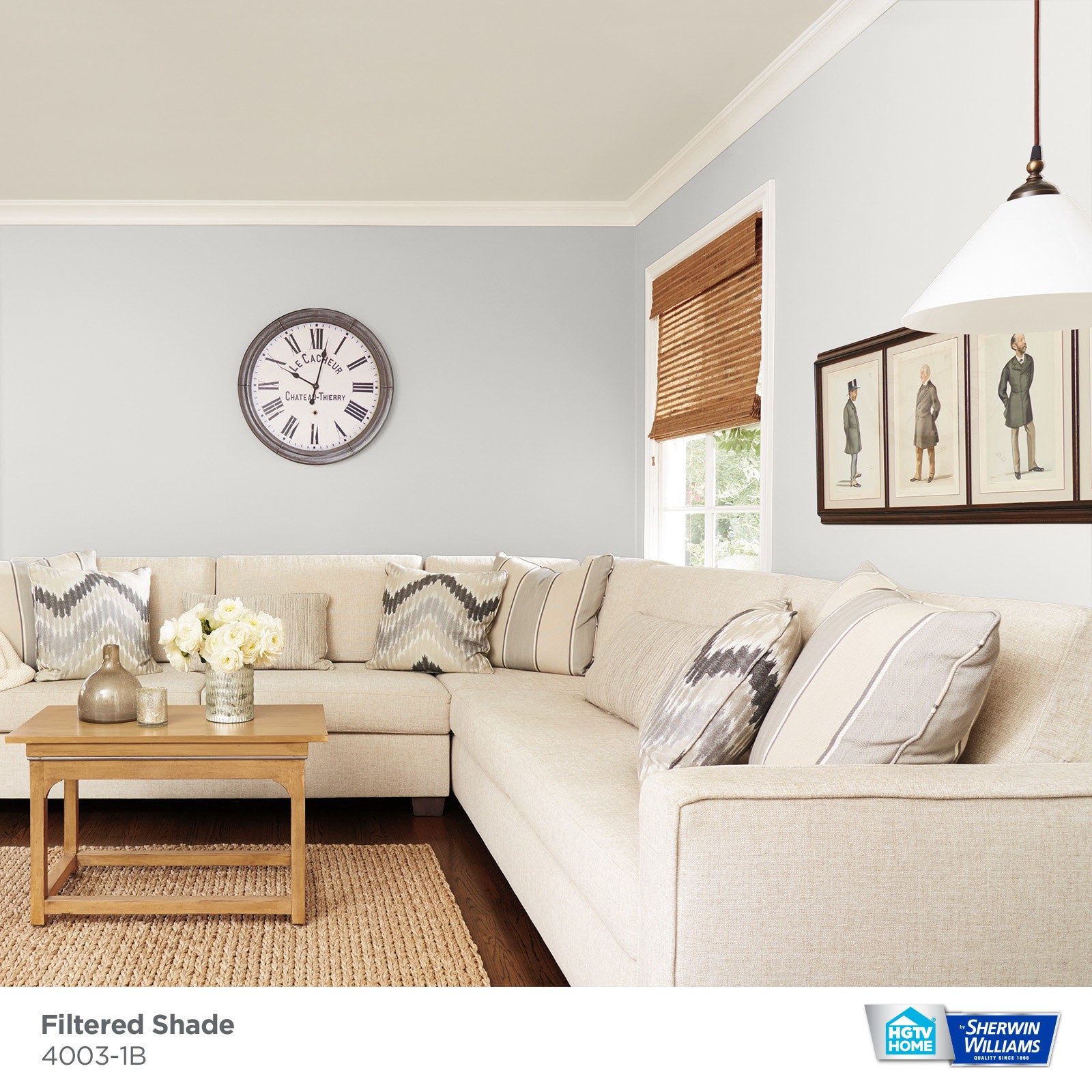 slide 3 of 6, HGTV HOME by Sherwin-Williams Showcase Flat Filtered Shade 4003-1b Acrylic Interior Paint + Primer (5-Gallon), 1 ct