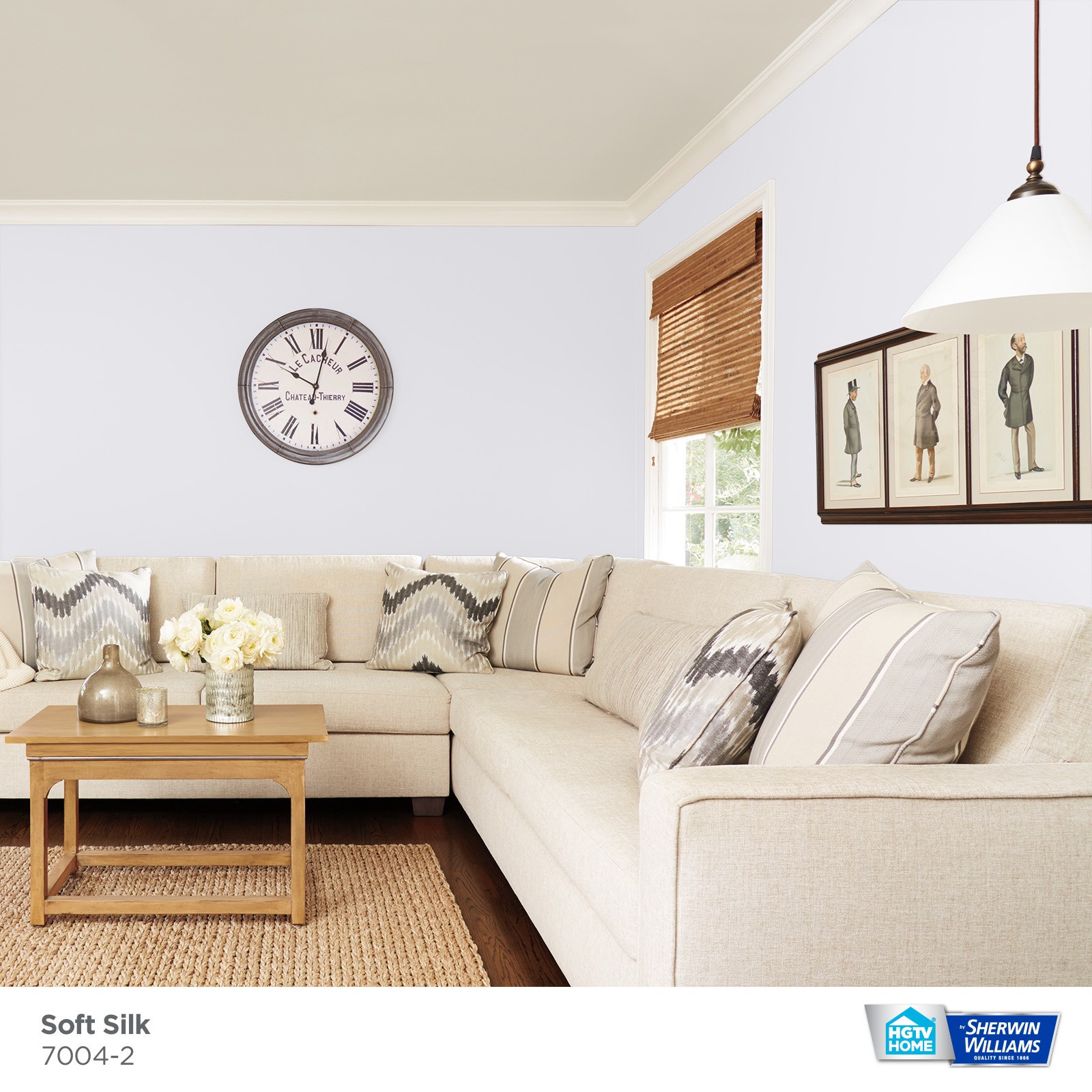 slide 3 of 6, HGTV HOME by Sherwin-Williams Showcase Flat Soft Silk 7004-2 Acrylic Interior Paint + Primer (5-Gallon), 1 ct
