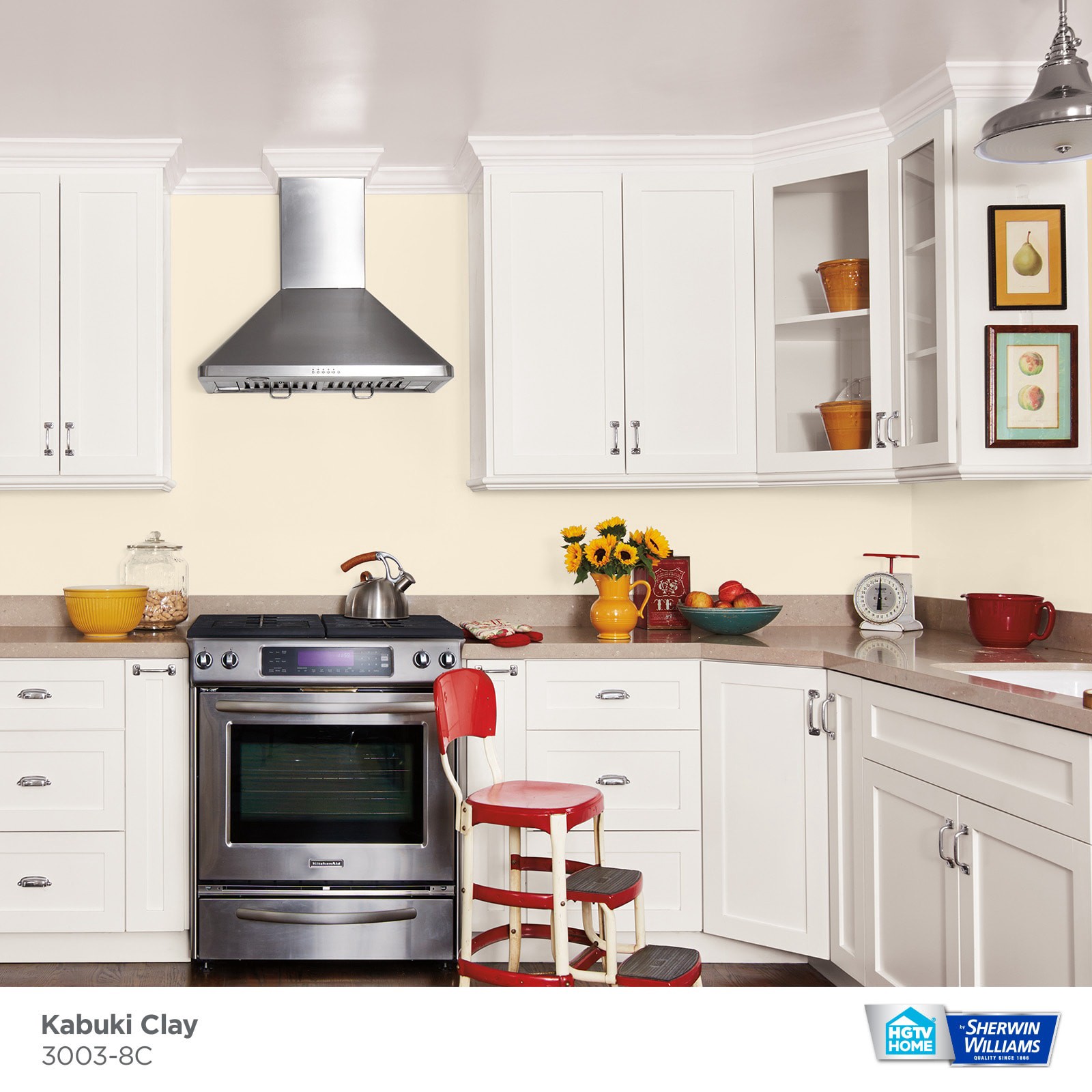 slide 2 of 6, HGTV HOME by Sherwin-Williams Showcase Flat Kabuki Clay 3003-8c Acrylic Interior Paint + Primer (5-Gallon), 1 ct