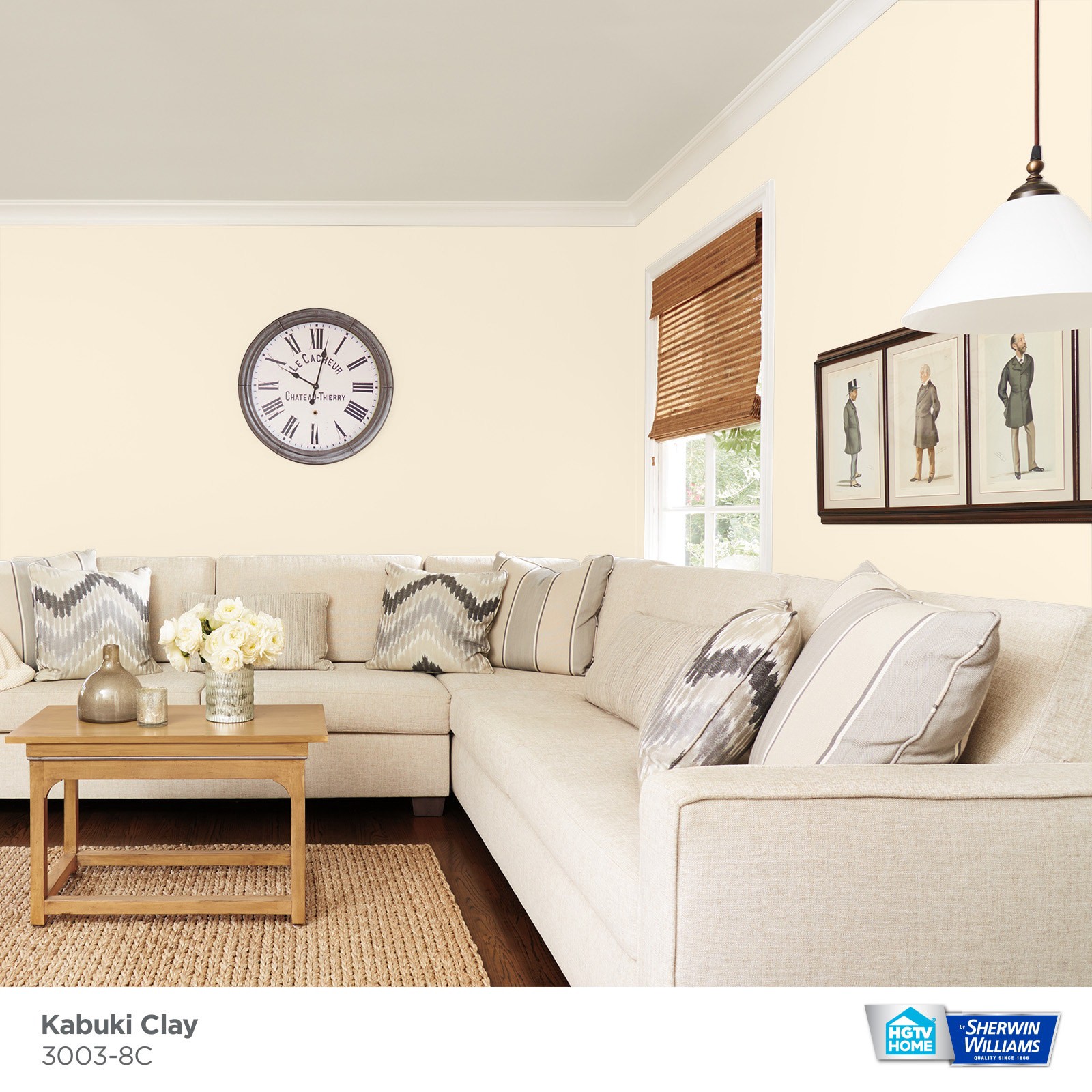 slide 3 of 6, HGTV HOME by Sherwin-Williams Showcase Flat Kabuki Clay 3003-8c Acrylic Interior Paint + Primer (5-Gallon), 1 ct