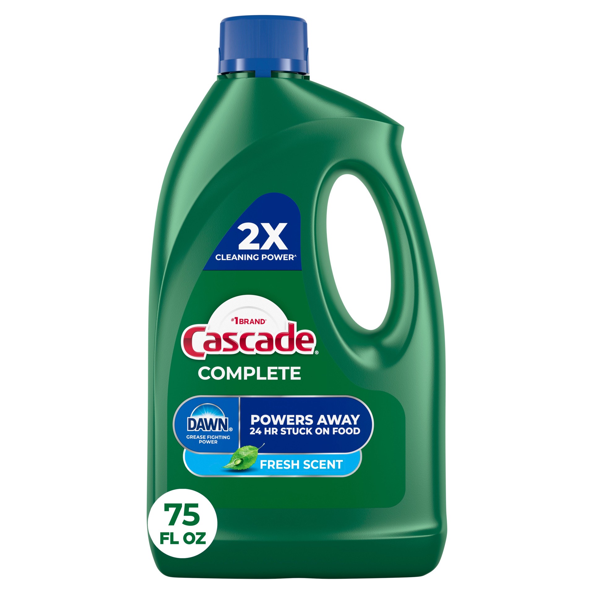 slide 1 of 6, Cascade Complete 75 -fl oz Fresh Scent Dishwasher Detergent, 1 ct