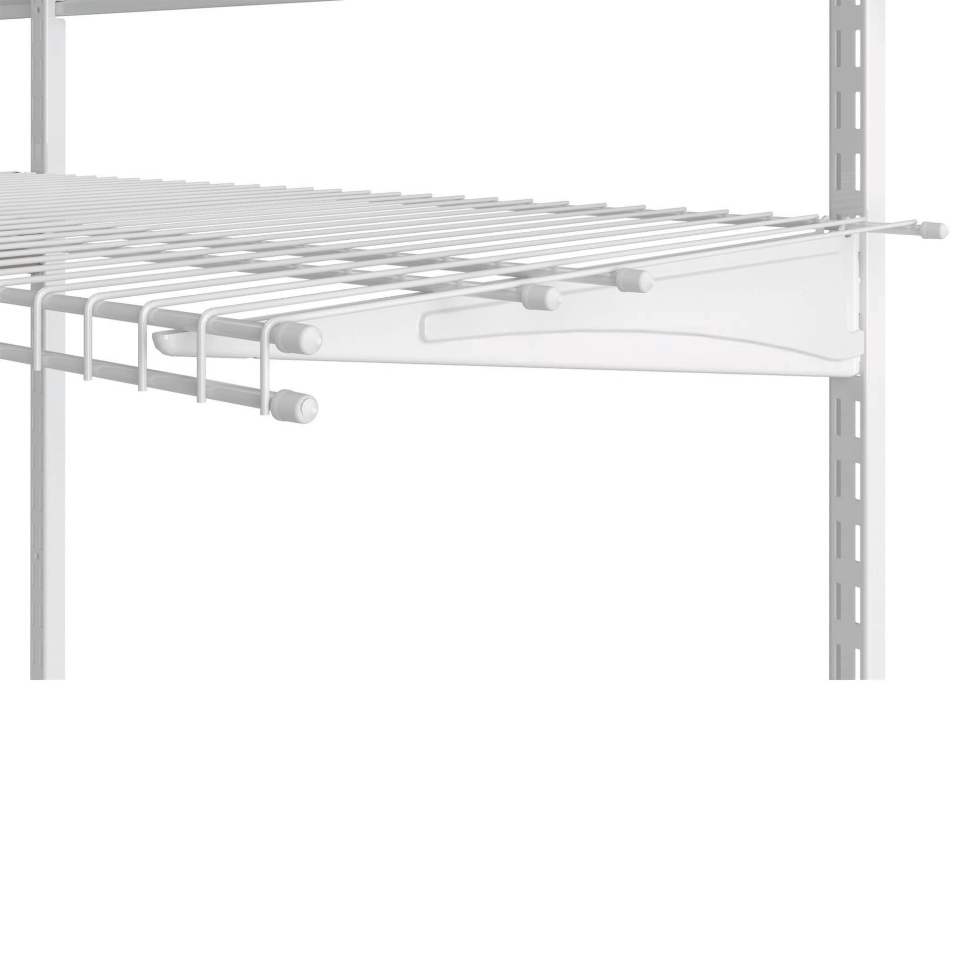 slide 2 of 4, ClosetMaid ShelfTrack 16-in White Steel Adjustable Mount Bracket, 1 ct