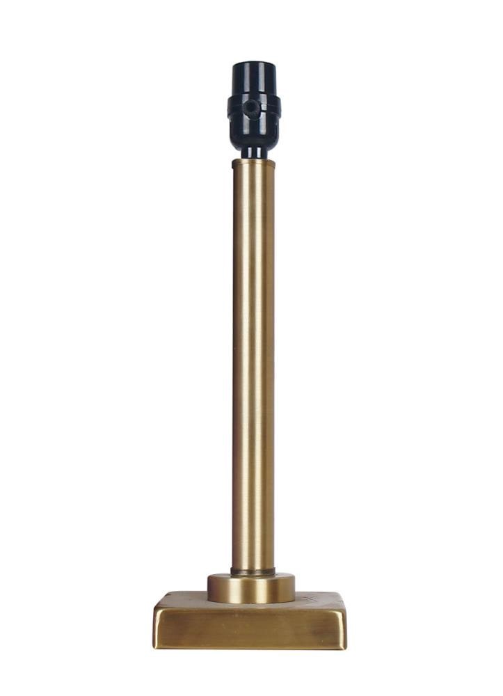 slide 1 of 1, allen + roth 14.25-in Brass Plug-in Rotary Socket Metal Stick Lamp Base, 1 ct
