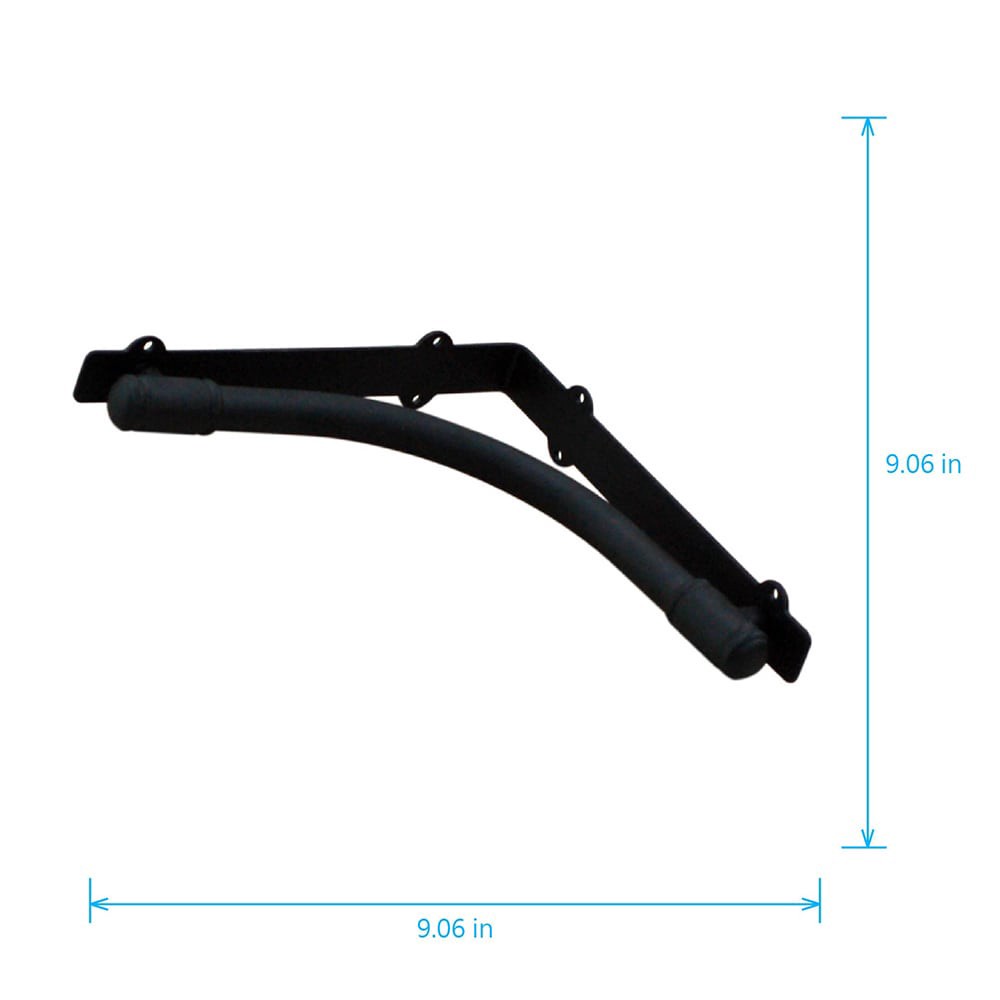 slide 2 of 6, allen + roth 9.06-in L x 1.58-in W x 9.06-in D Matte Black Shelf bracket, 1 ct