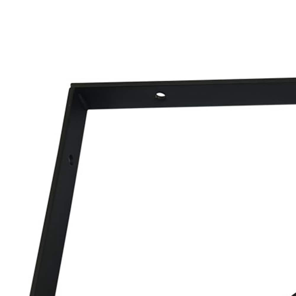 slide 5 of 6, Style Selections 8.01-in L x 0.79-in W x 11.02-in D Matte Black Shelf bracket, 1 ct