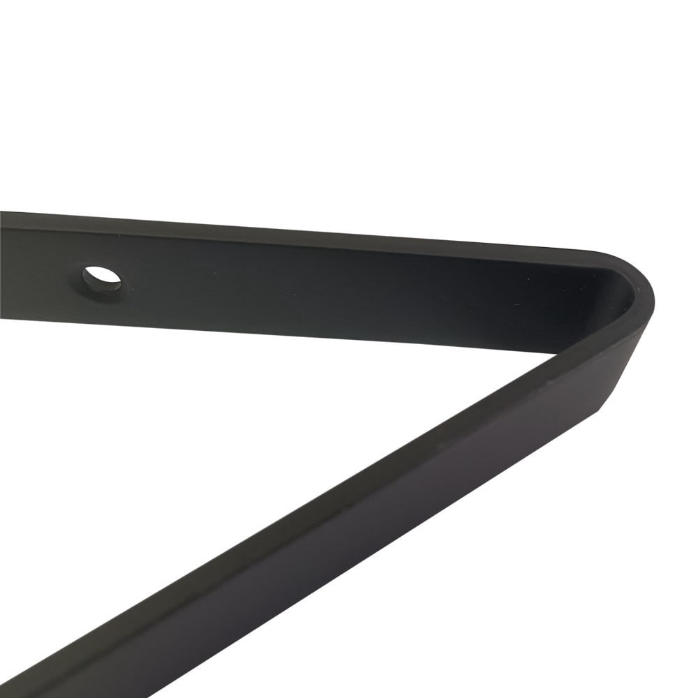 slide 6 of 6, Style Selections 8.01-in L x 0.79-in W x 11.02-in D Matte Black Shelf bracket, 1 ct