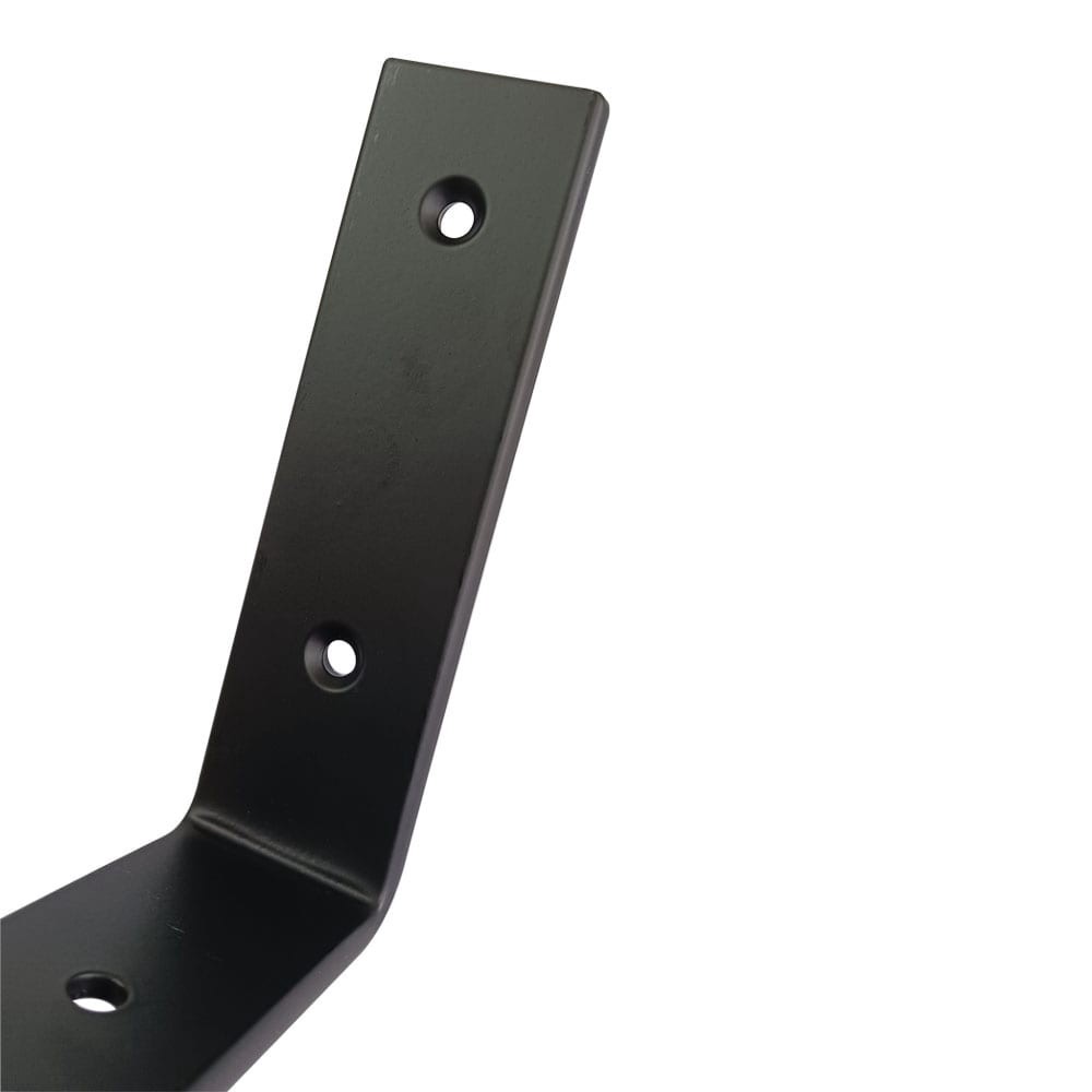 slide 6 of 6, Style Selections 10.35-in L x 1.5-in W x 5.28-in D Heavy Duty Black Shelf bracket, 1 ct