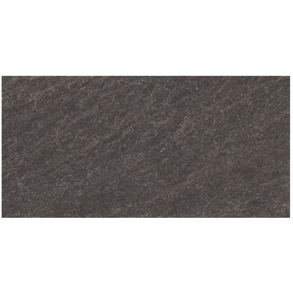 slide 5 of 6, allen + roth Galvano Charcoal 12-in x 24-in Glazed Porcelain Floor and Wall Tile ( 1.96-sq ft Piece ), 1 ct