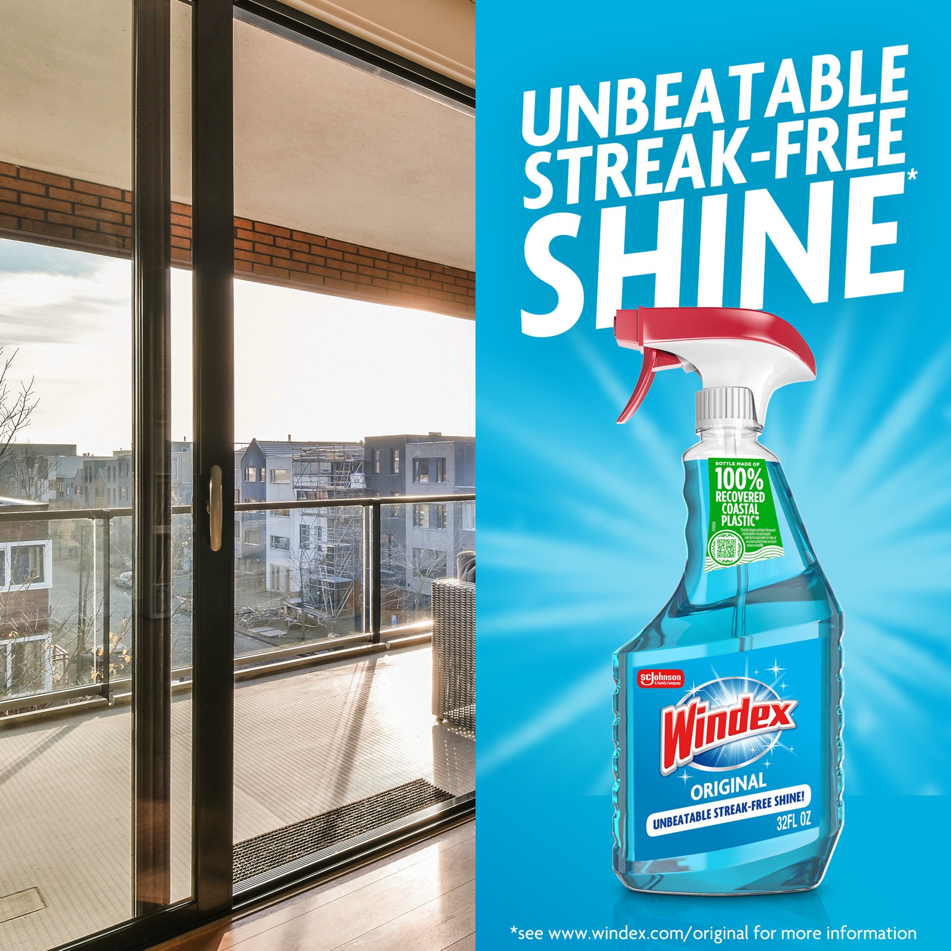 slide 4 of 6, Windex Original 23 -fl oz Pump spray Glass Cleaner, 1 ct