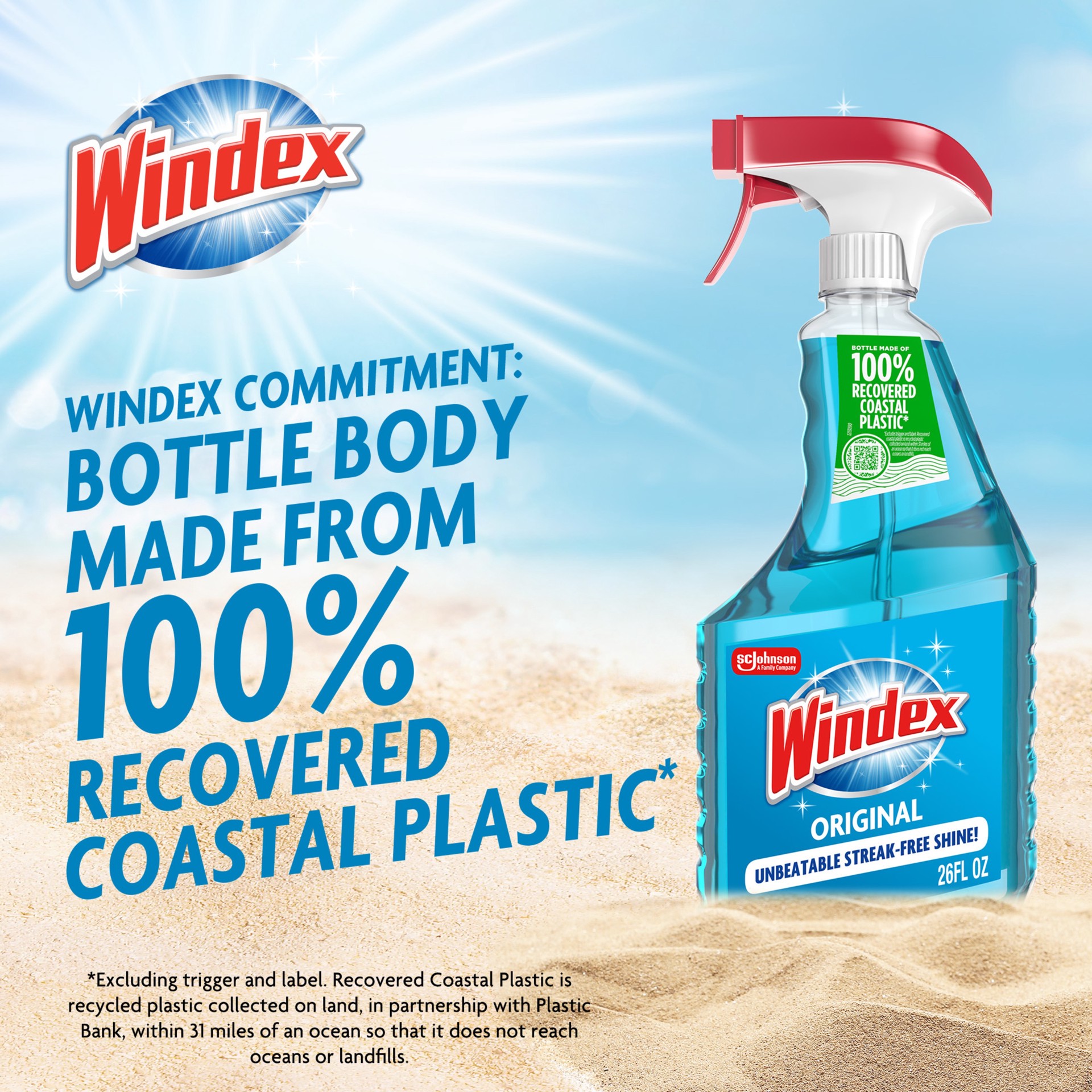 slide 5 of 6, Windex Original 23 -fl oz Pump spray Glass Cleaner, 1 ct