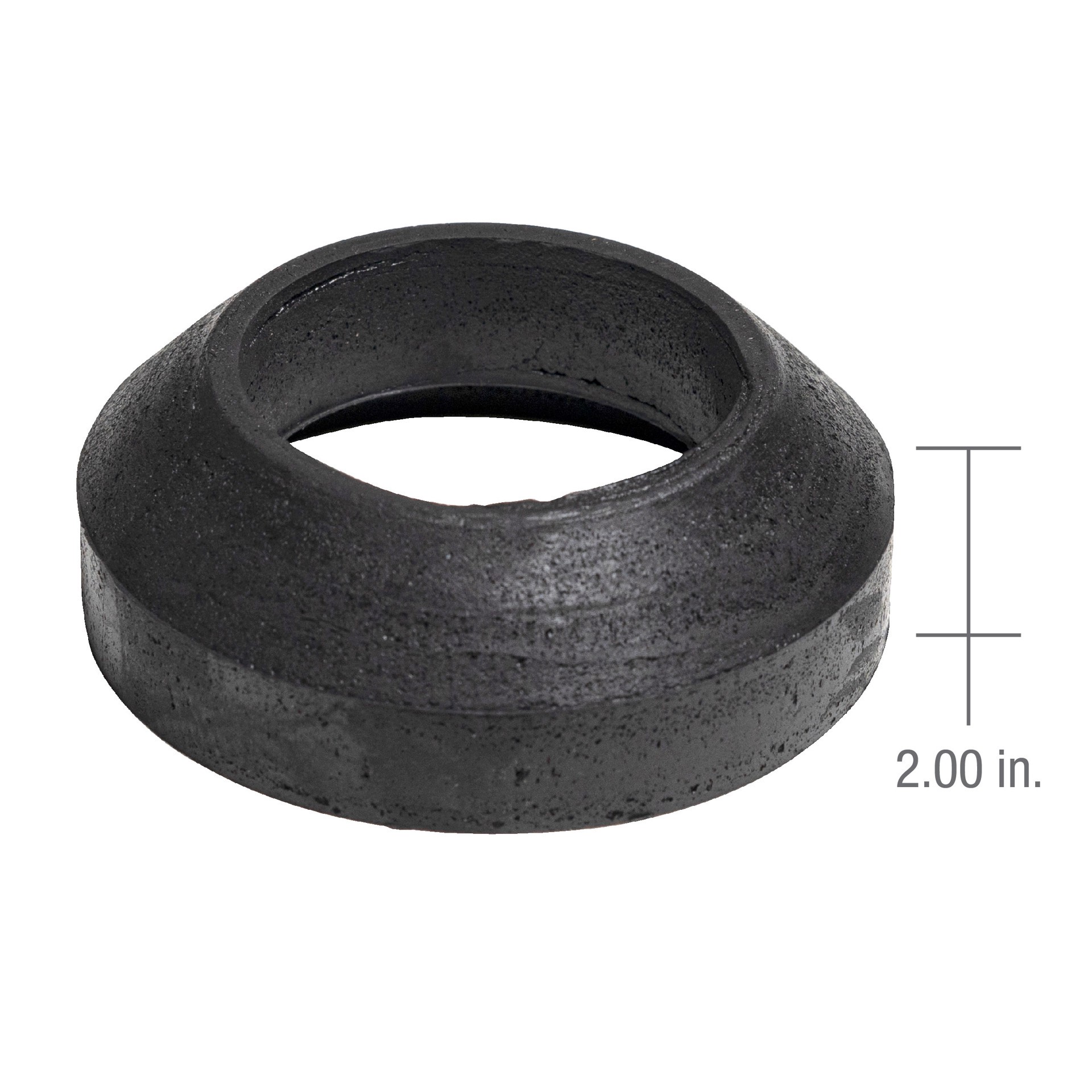 slide 3 of 5, RELIABILT 2-in Black Rubber Toilet gasket, 1 ct
