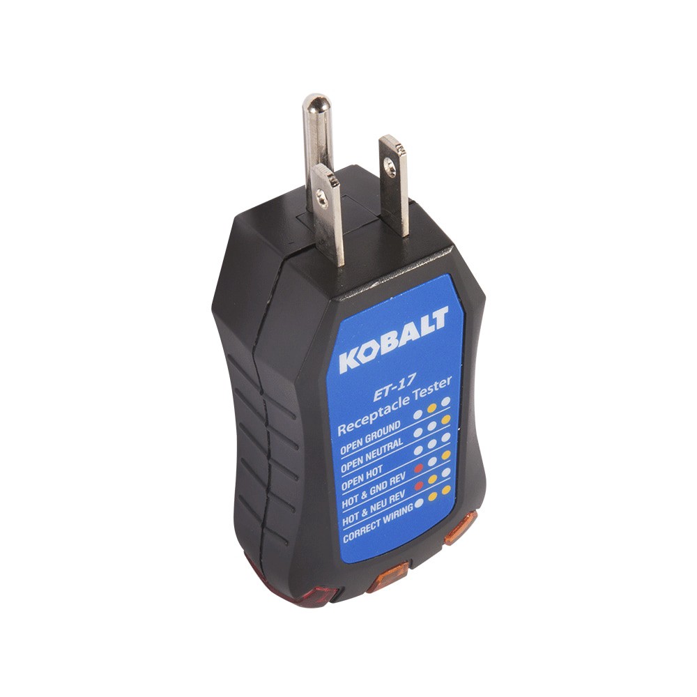 slide 2 of 6, Kobalt Analog Display Receptacle tester Specialty meter 110V to 125V -Volt, 1 ct