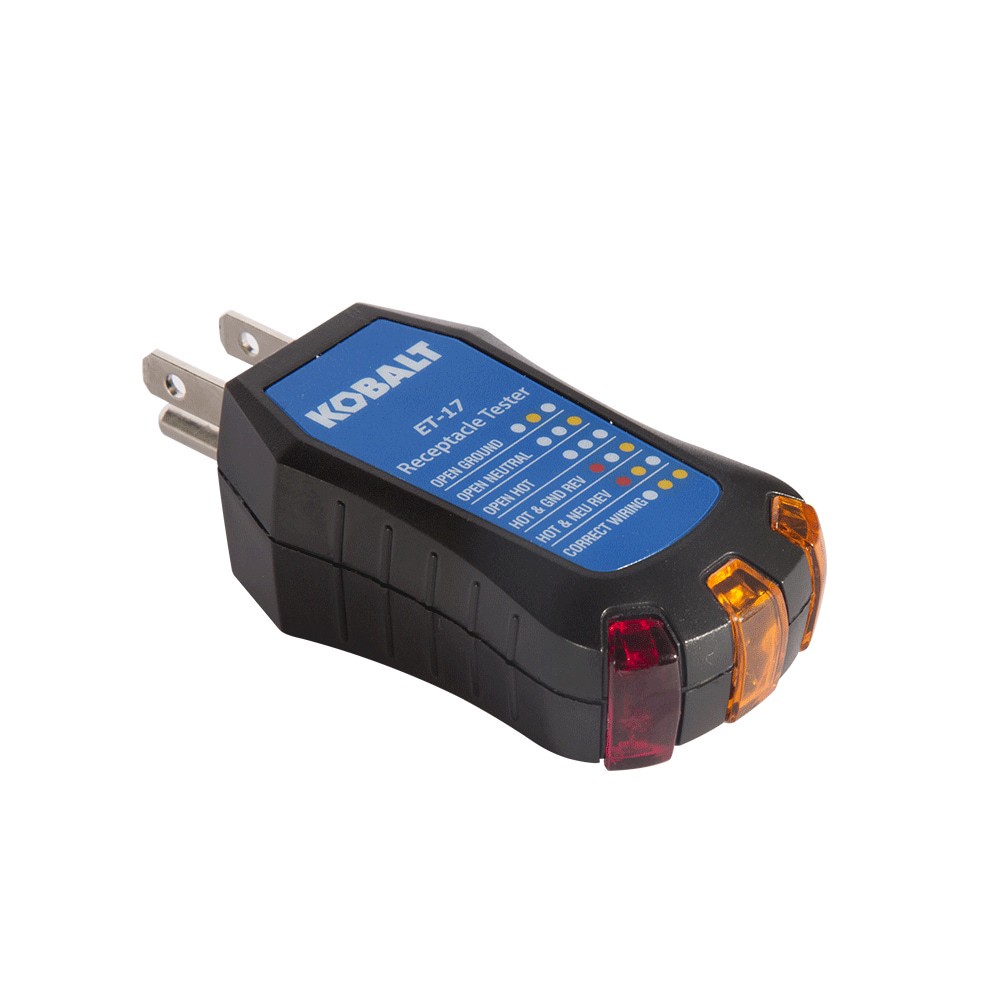 slide 3 of 6, Kobalt Analog Display Receptacle tester Specialty meter 110V to 125V -Volt, 1 ct