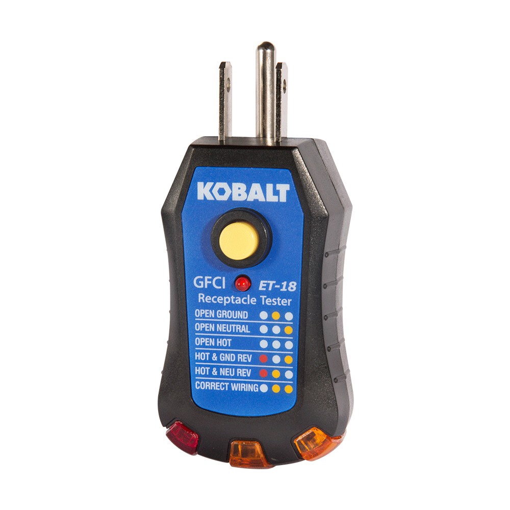 slide 2 of 6, Kobalt Analog Display Receptacle tester Specialty meter 110V to 125V -Volt, 1 ct