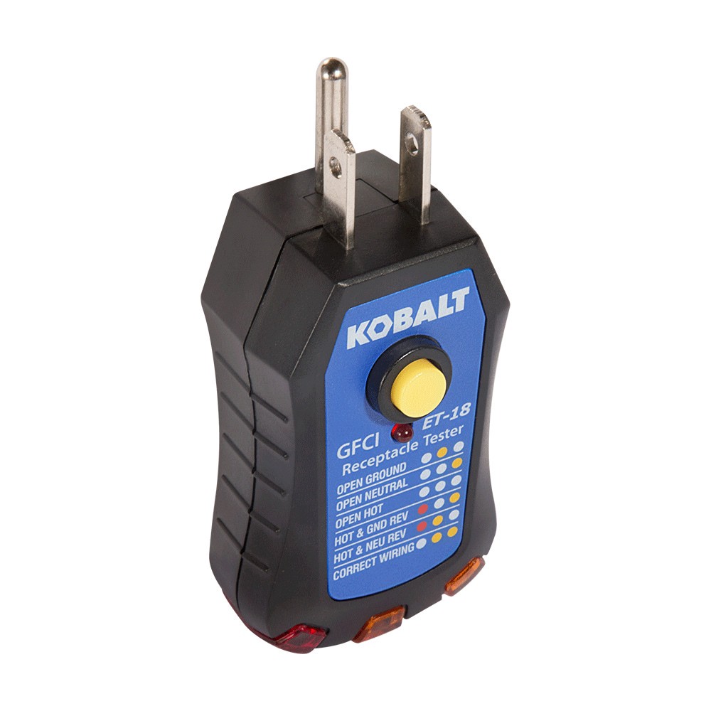 slide 3 of 6, Kobalt Analog Display Receptacle tester Specialty meter 110V to 125V -Volt, 1 ct