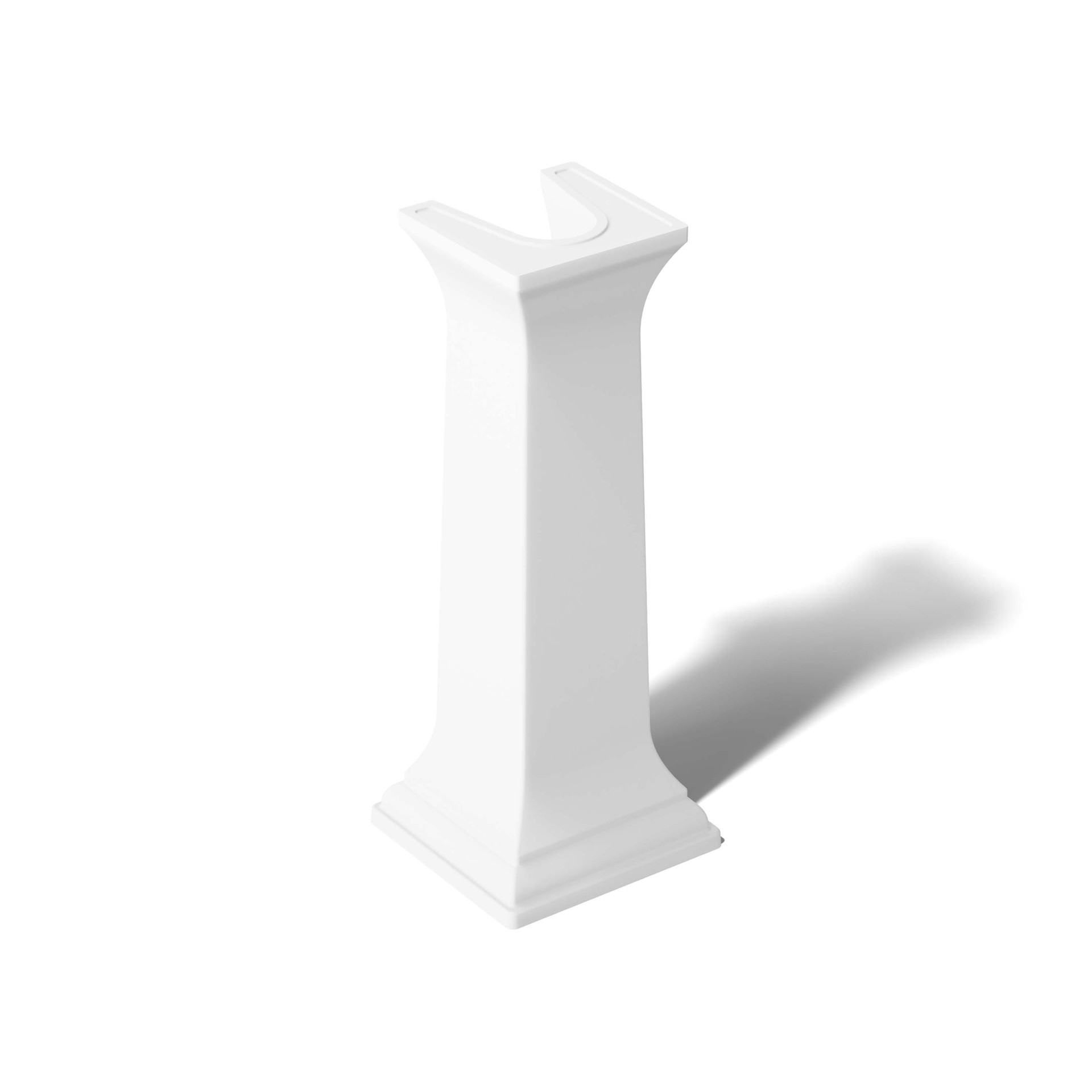 slide 2 of 6, KOHLER Memoirs Fireclay Traditional White Pedestal Sink Base ( 11.06-in x 10.19-in x 27.5-in, 1 ct